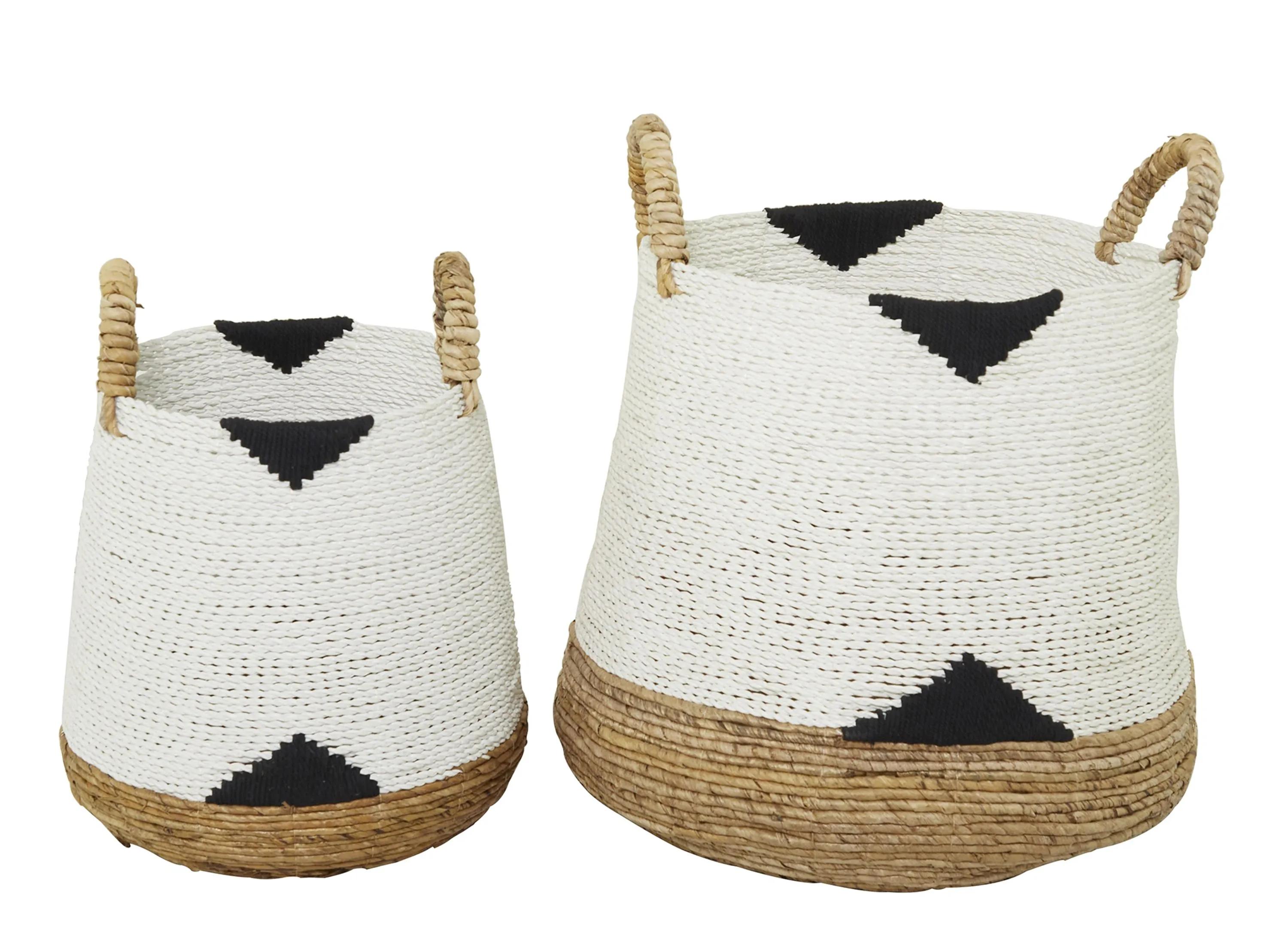 Ivy Collection Casey Basket - Set of 2