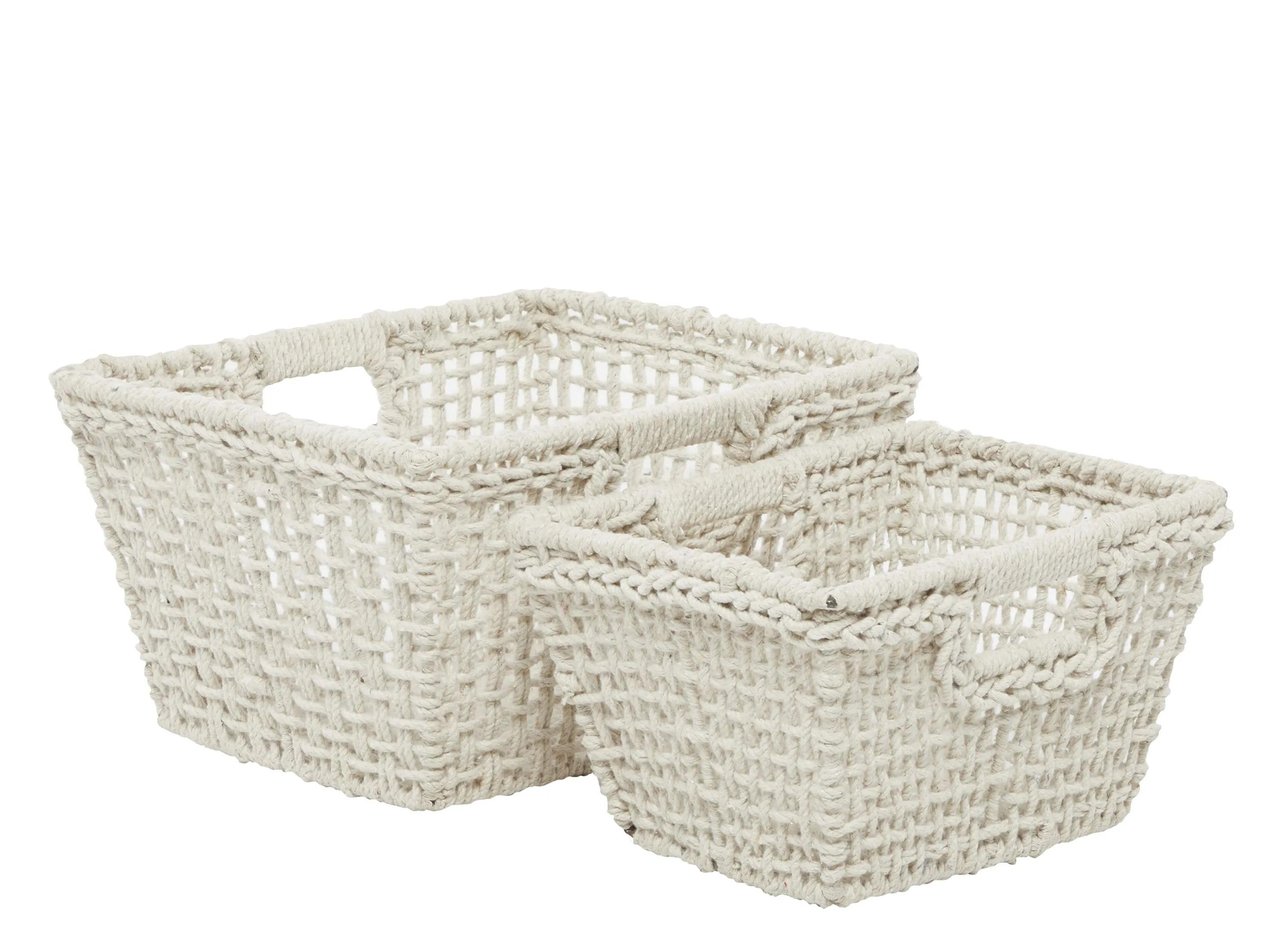 Ivy Collection Alia Storage Basket - Set of 2
