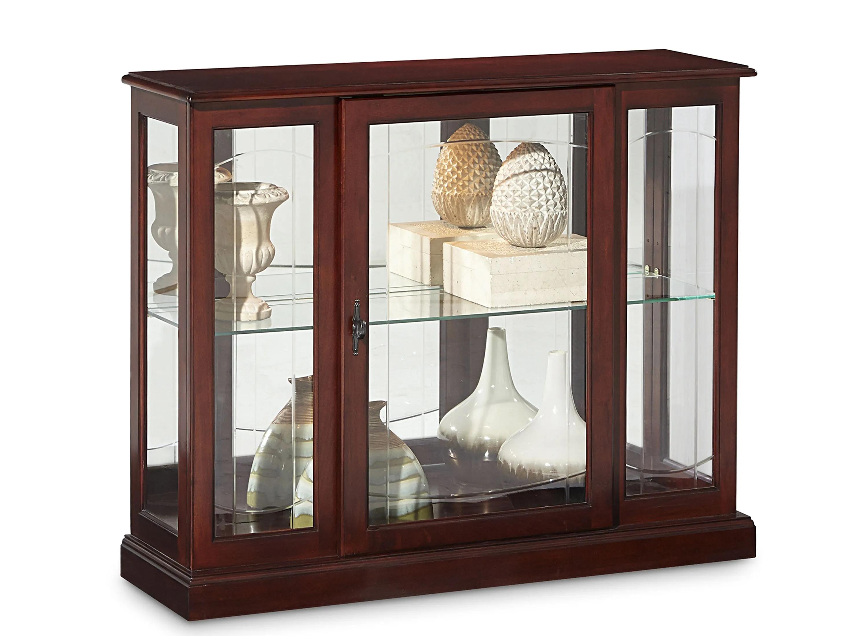374207840 Pulaski Lighted Console Display Cabinet sku 374207840