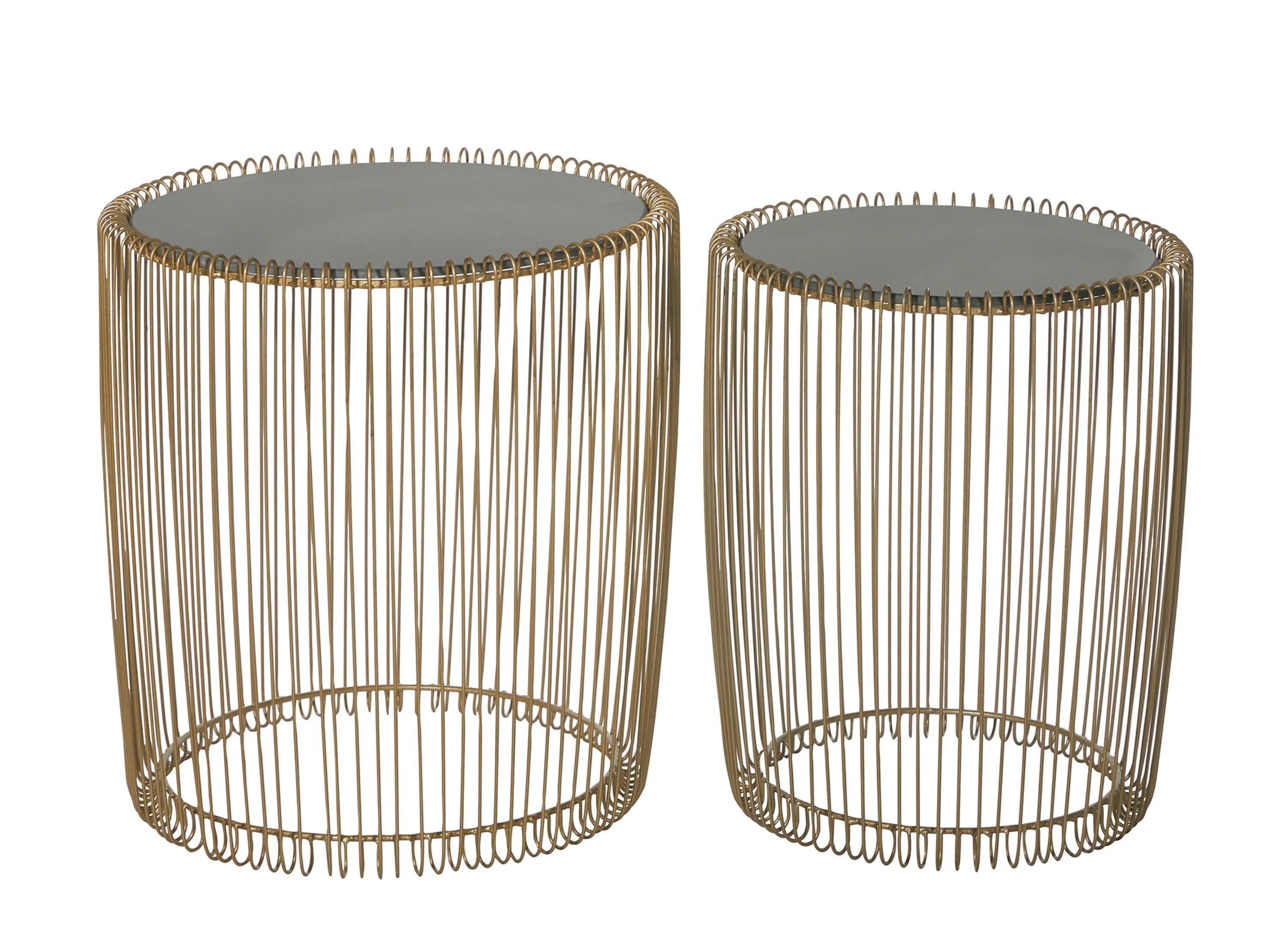 Ivy Collection Basket Accent Table 2-pc.