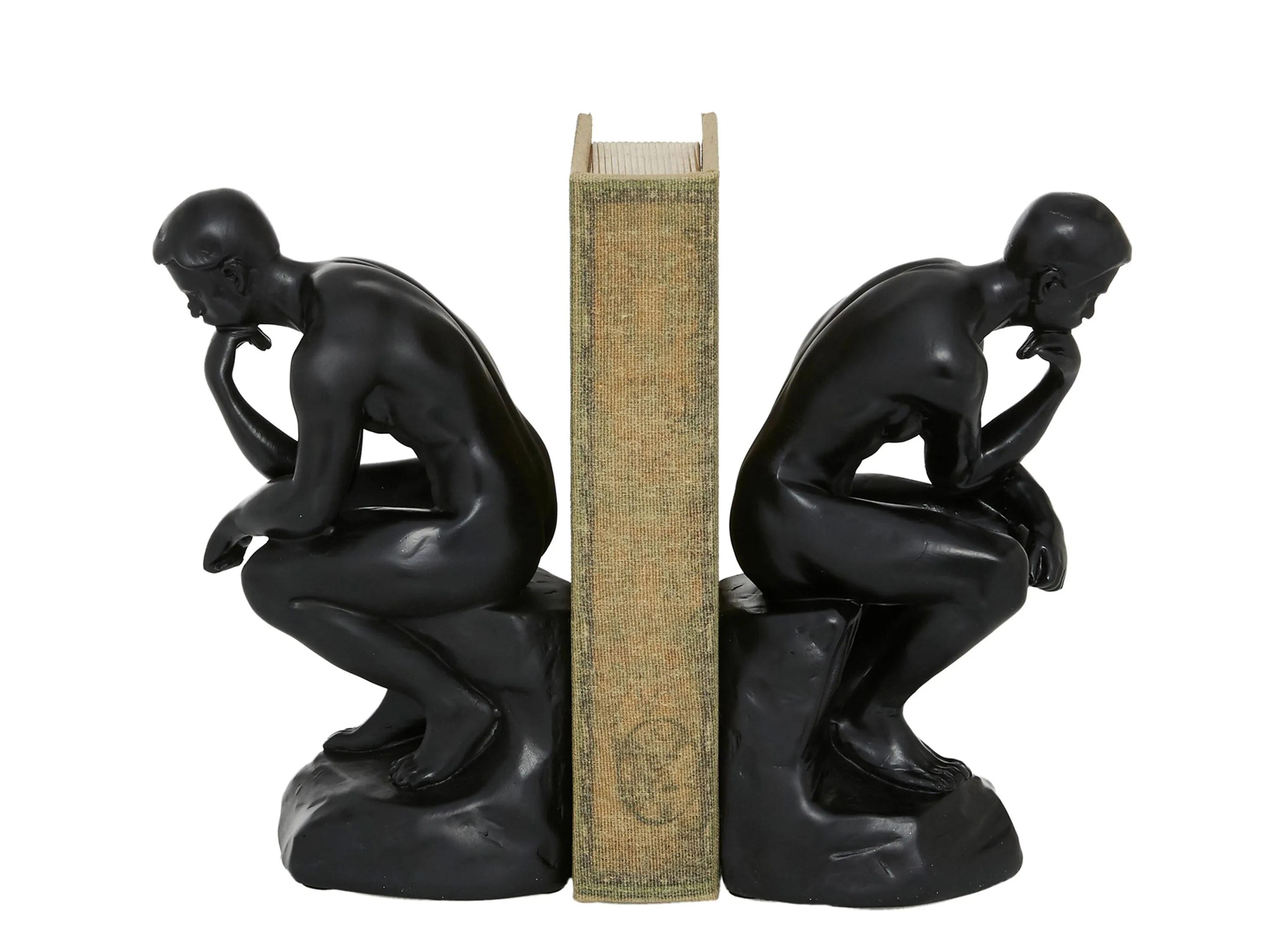 Ivy Collection The Thinker People Bookends Set