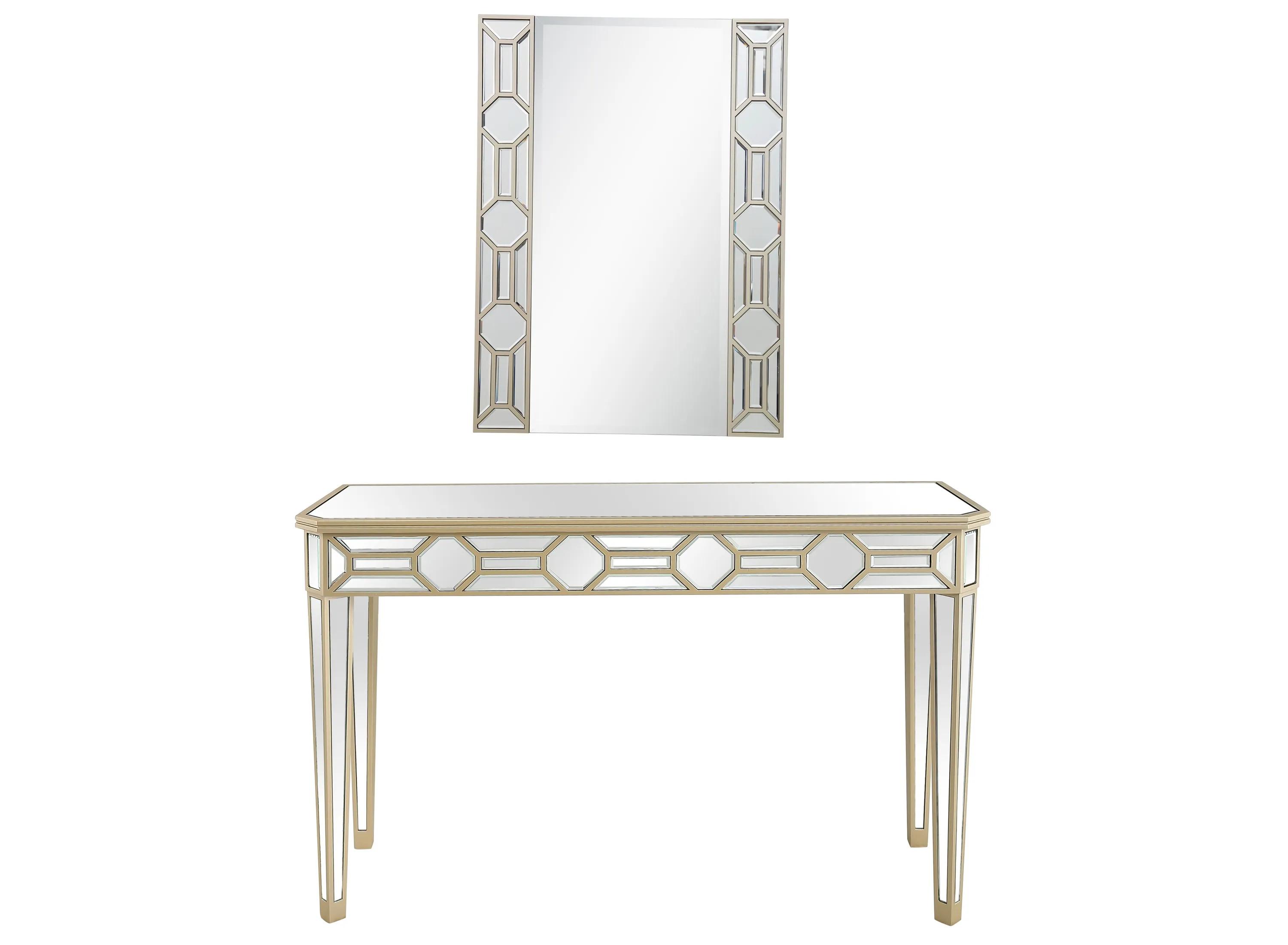 Lilian Wall Mirror and Console Table