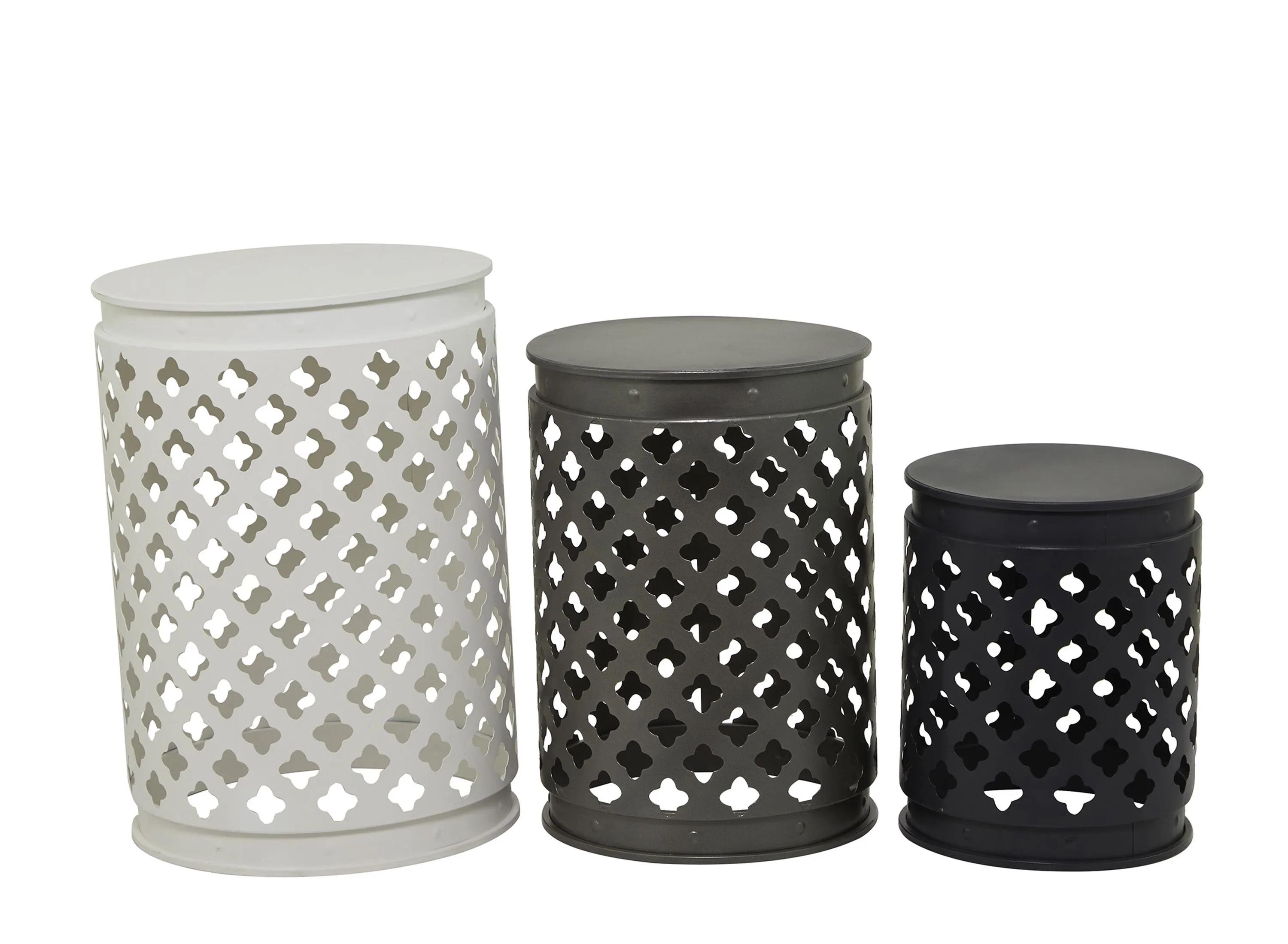 Ivy Collection Barrel Accent Table 3-pc.