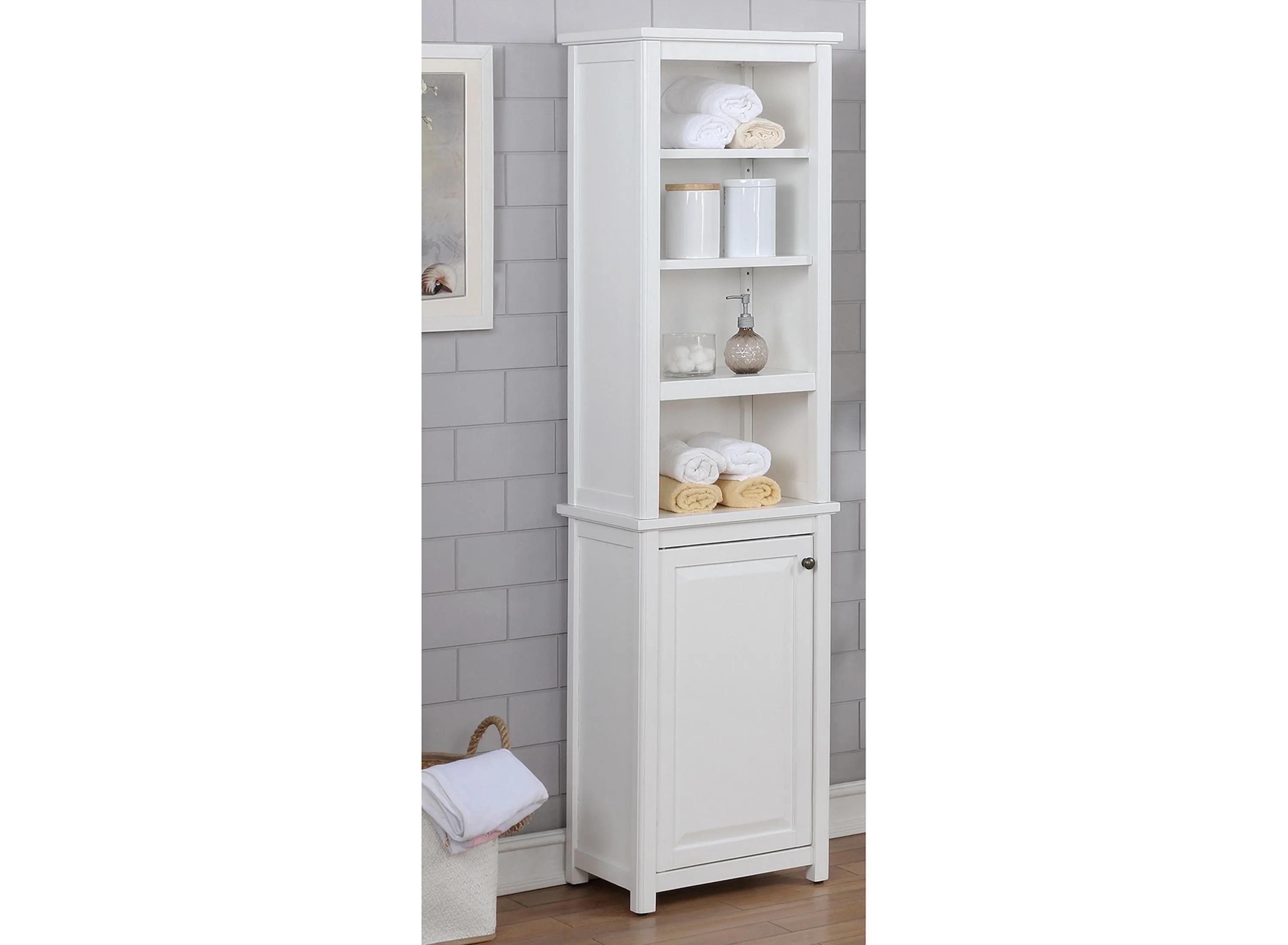 Dorset Open Shelf Storage Tower w/ Door