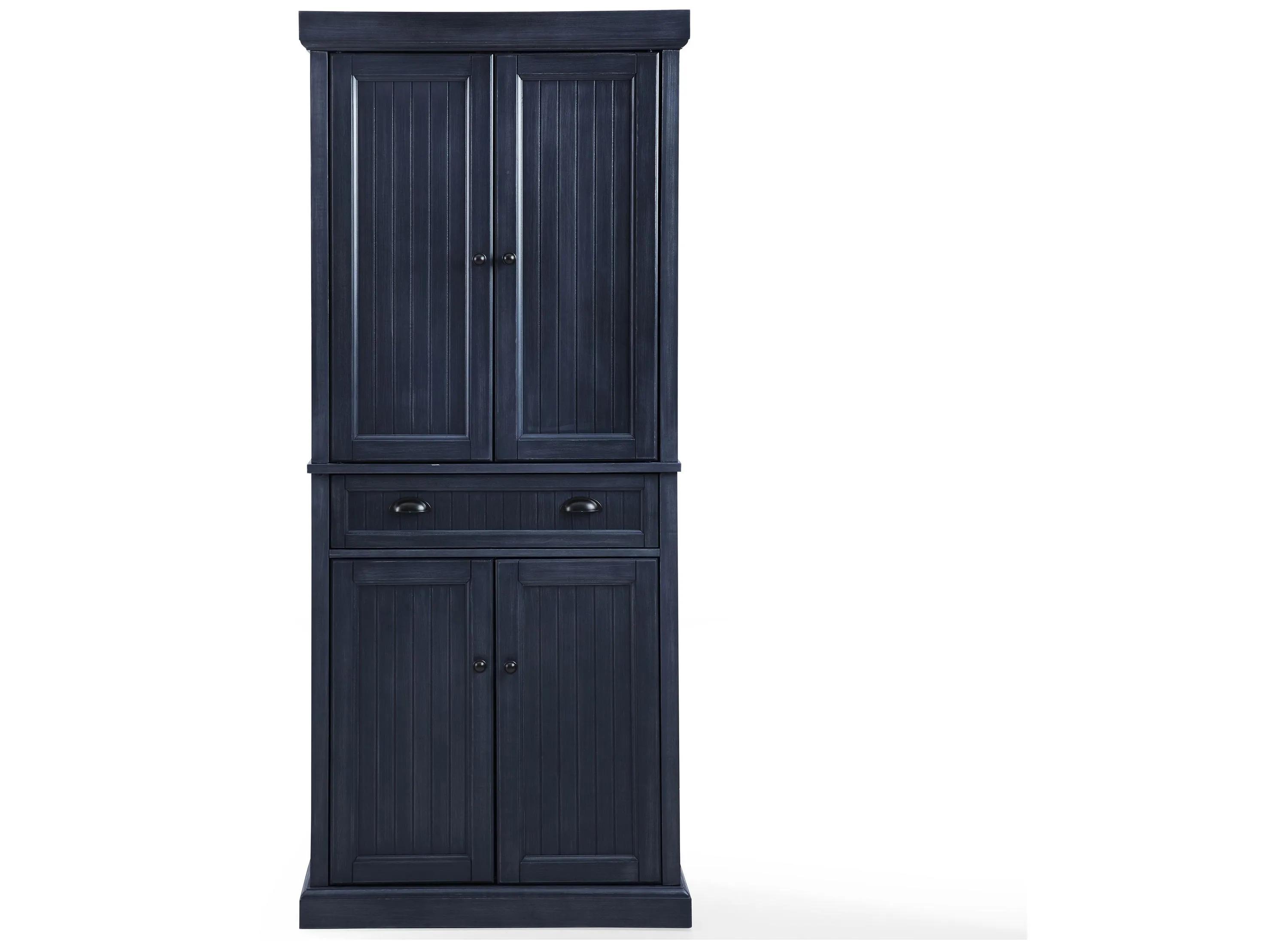 Crosley Seaside Pantry - Distressed Navy