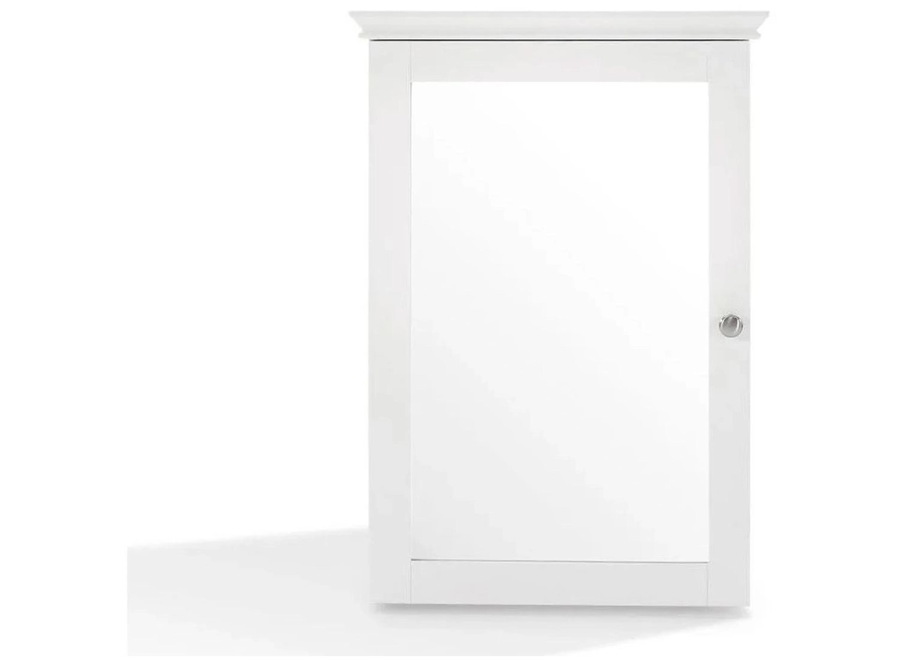 Crosley Lydia Mirrored Wall Cabinet - White