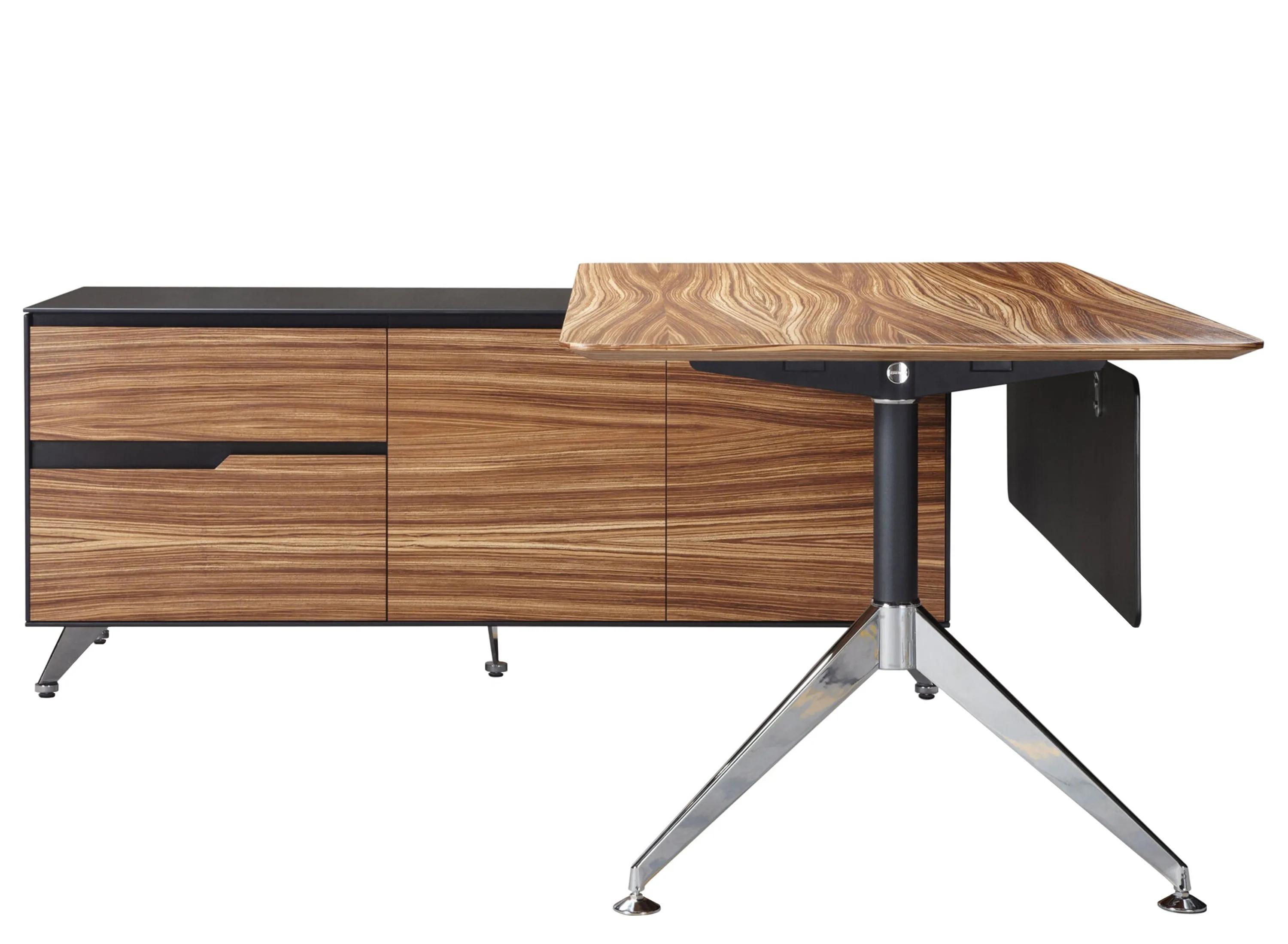 Fernley 400 Executive Desk w. Left Return File Cabinet