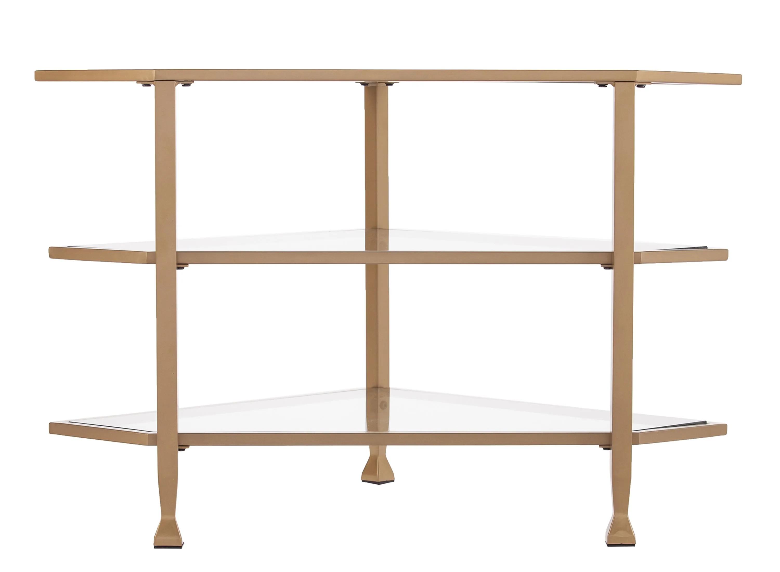 Bexley Metal/Glass Corner Tv Stand