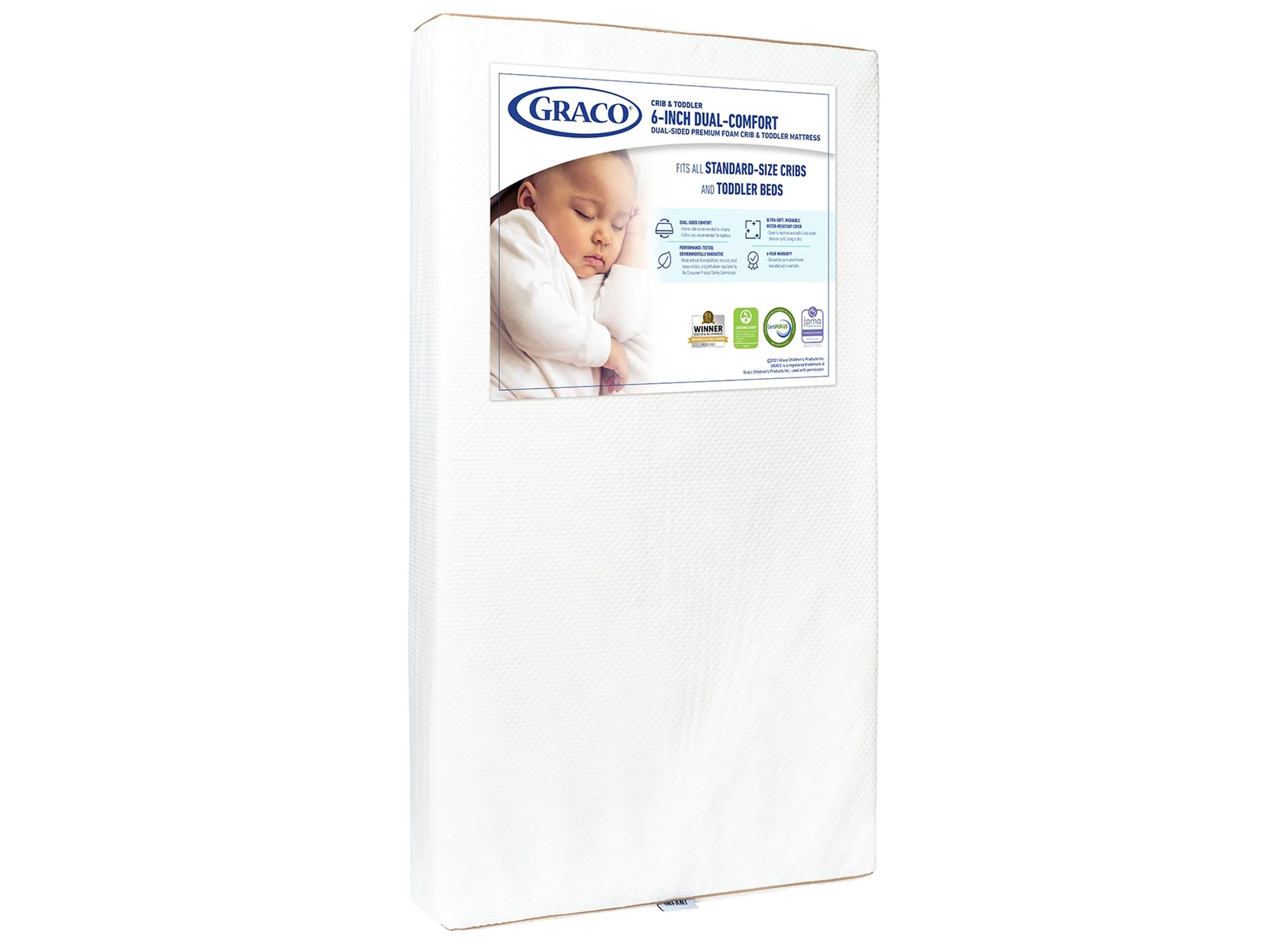 Graco Dual Comfort 6 Inch Foam Crib & Toddler Mattress