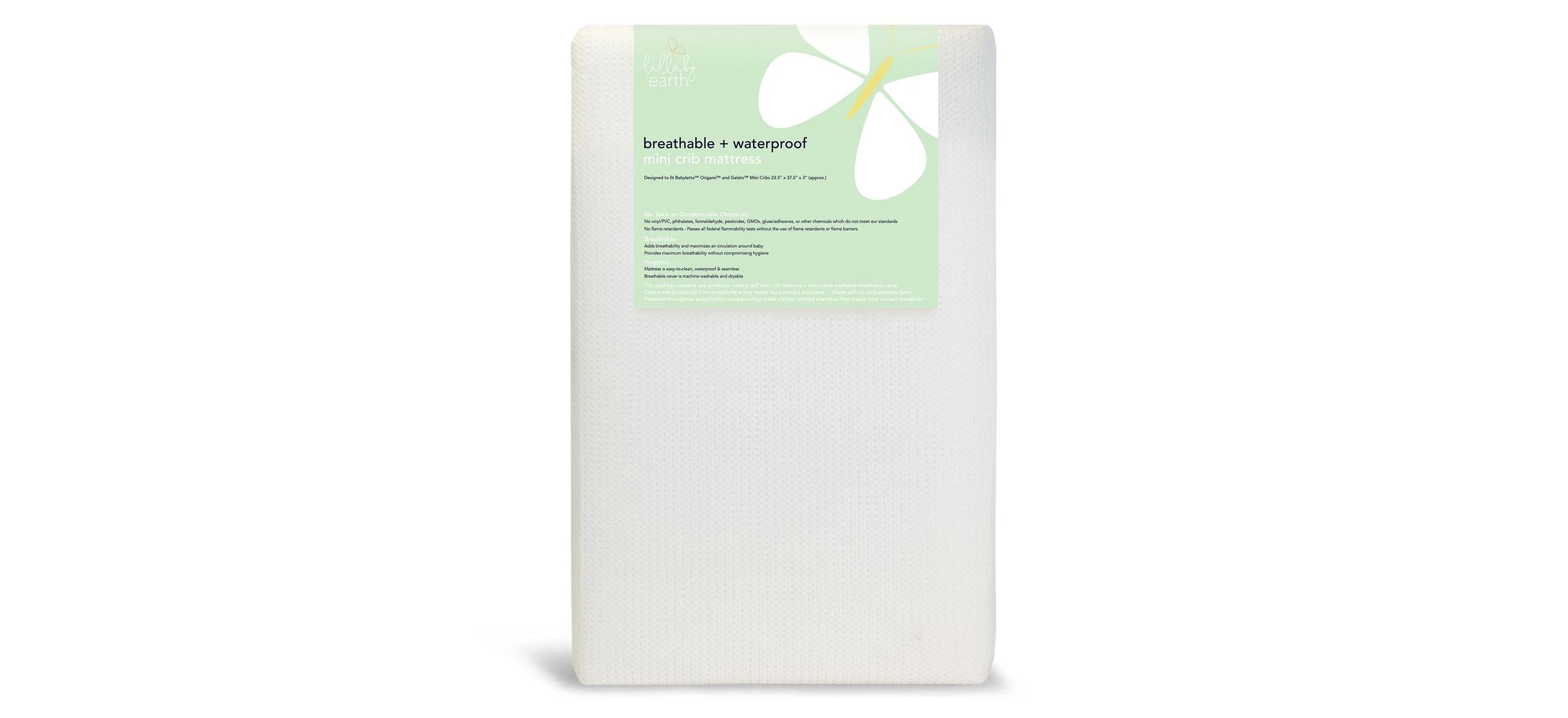 Lullaby Earth Breathe Safe Mini Crib Mattress