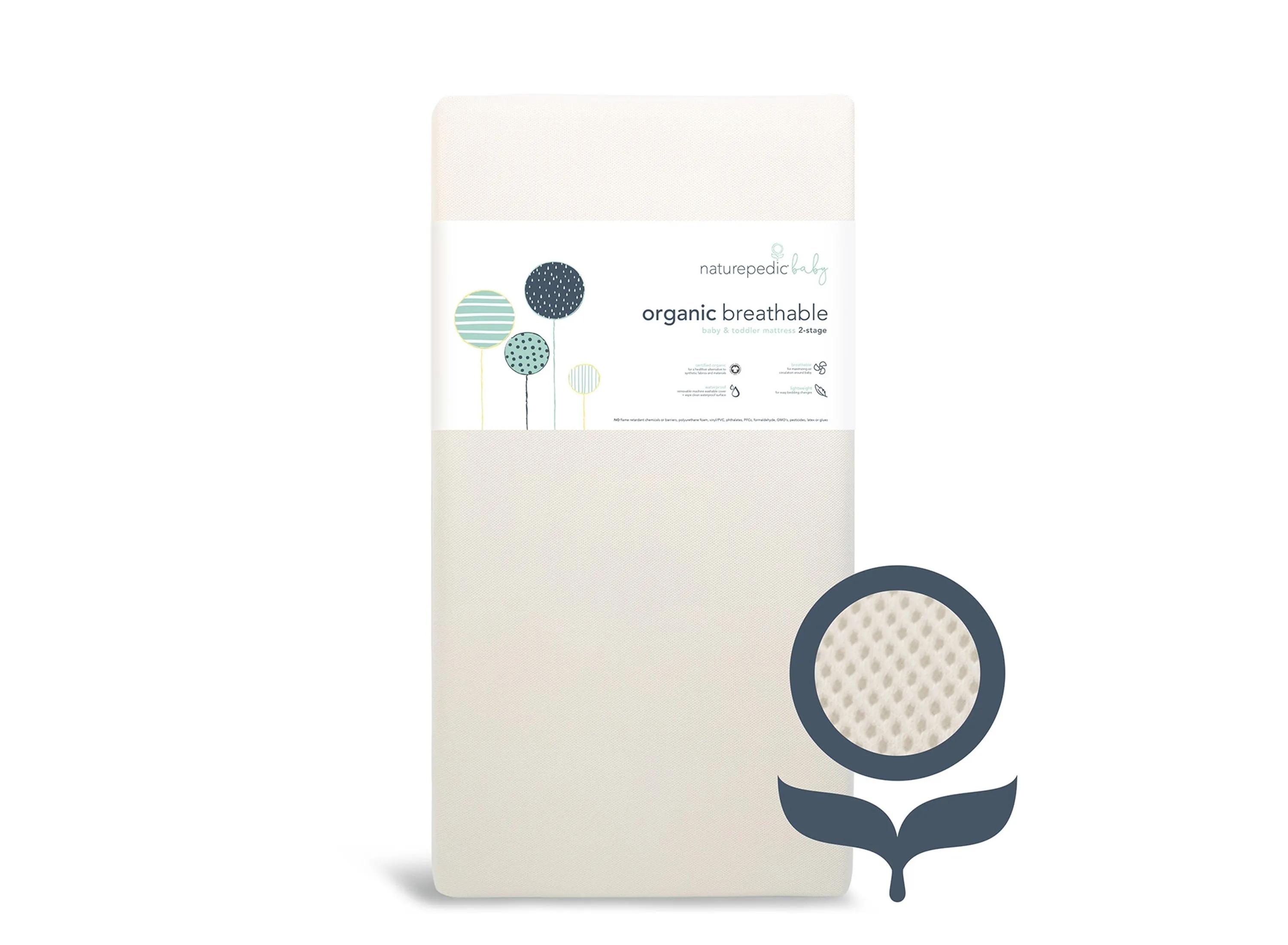 Naturepedic Organic Breathable 2 Stage Crib Mattress