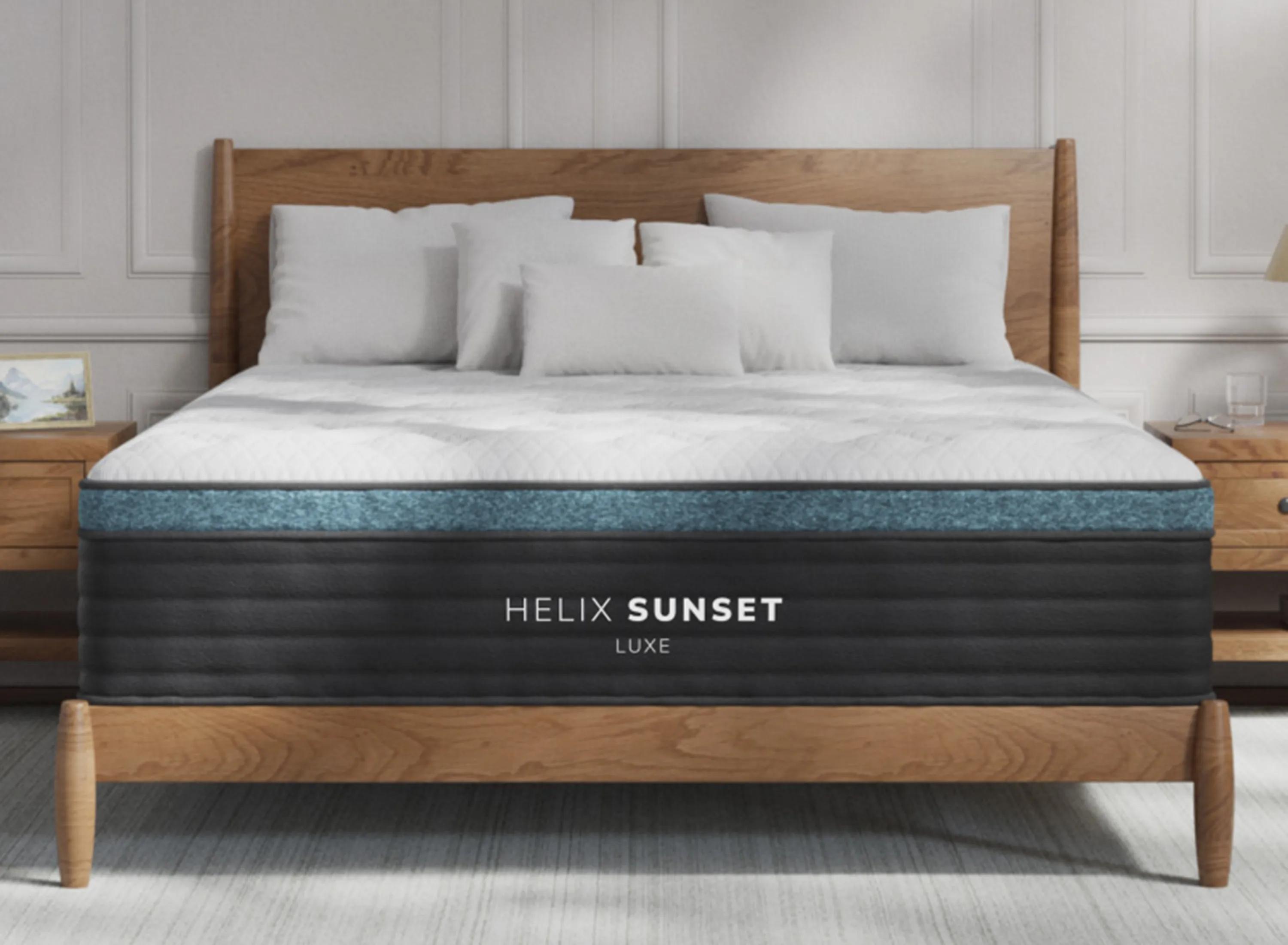 Helix Sunset Luxe Mattress with GlacioTex Cooling Cover