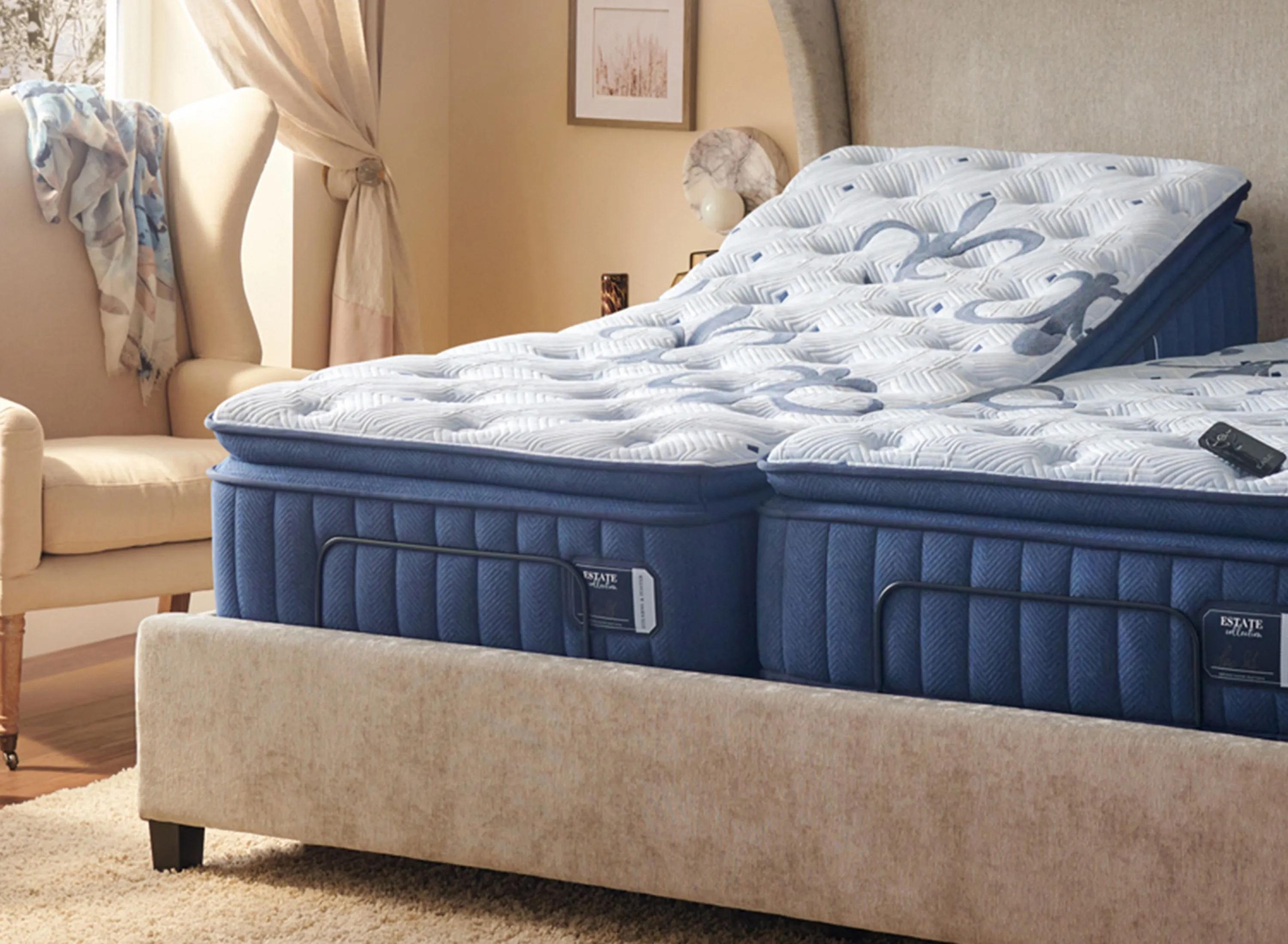 Stearns & Foster Estate Split King Plush Euro Pillow Top Mattress