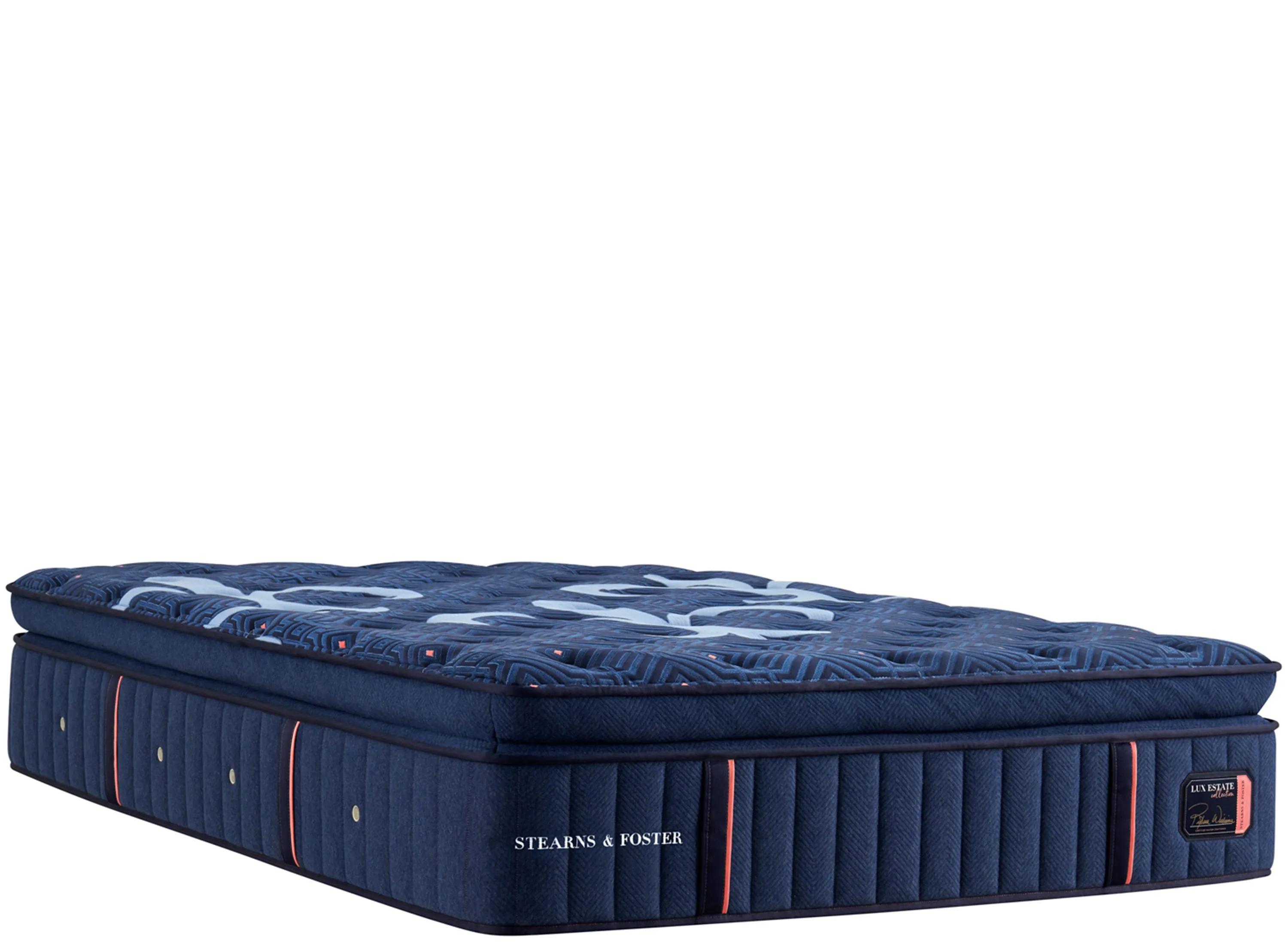 Stearns & Foster Lux Estate Split California King Firm Euro Pillowtop Mattress Set