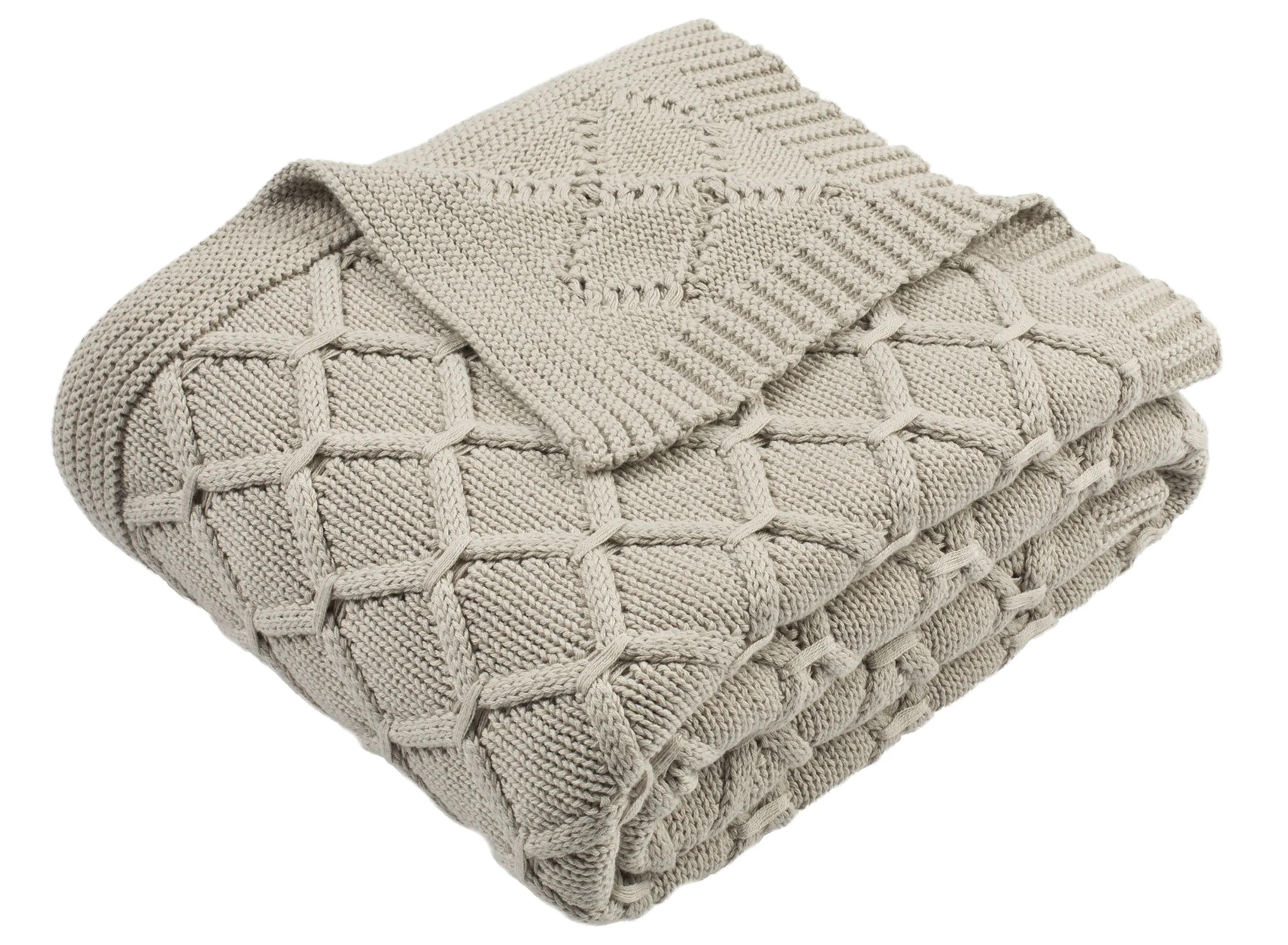 Petal Knit Throw