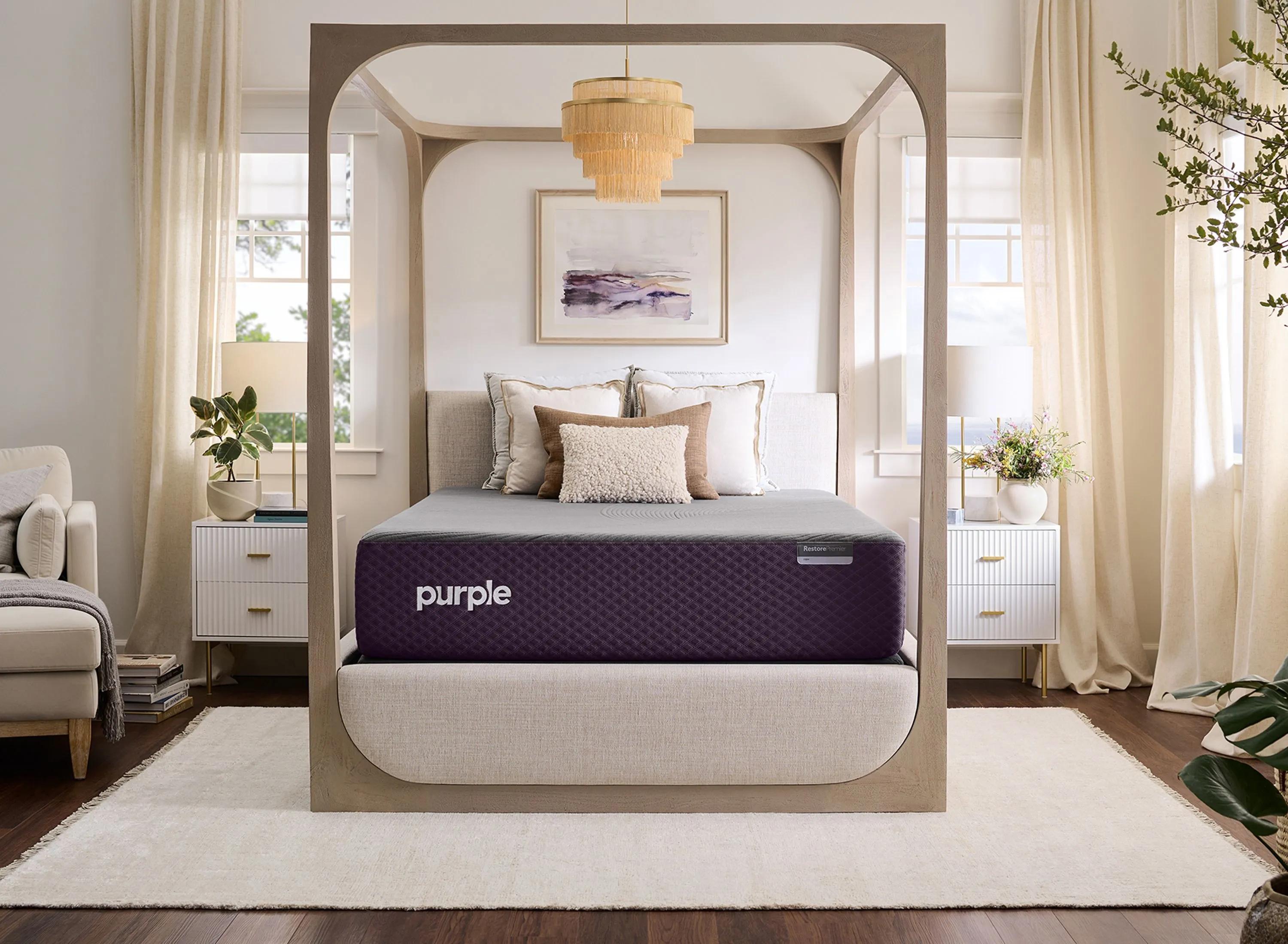 482042125 Purple RestorePremier Firm sku 482042125