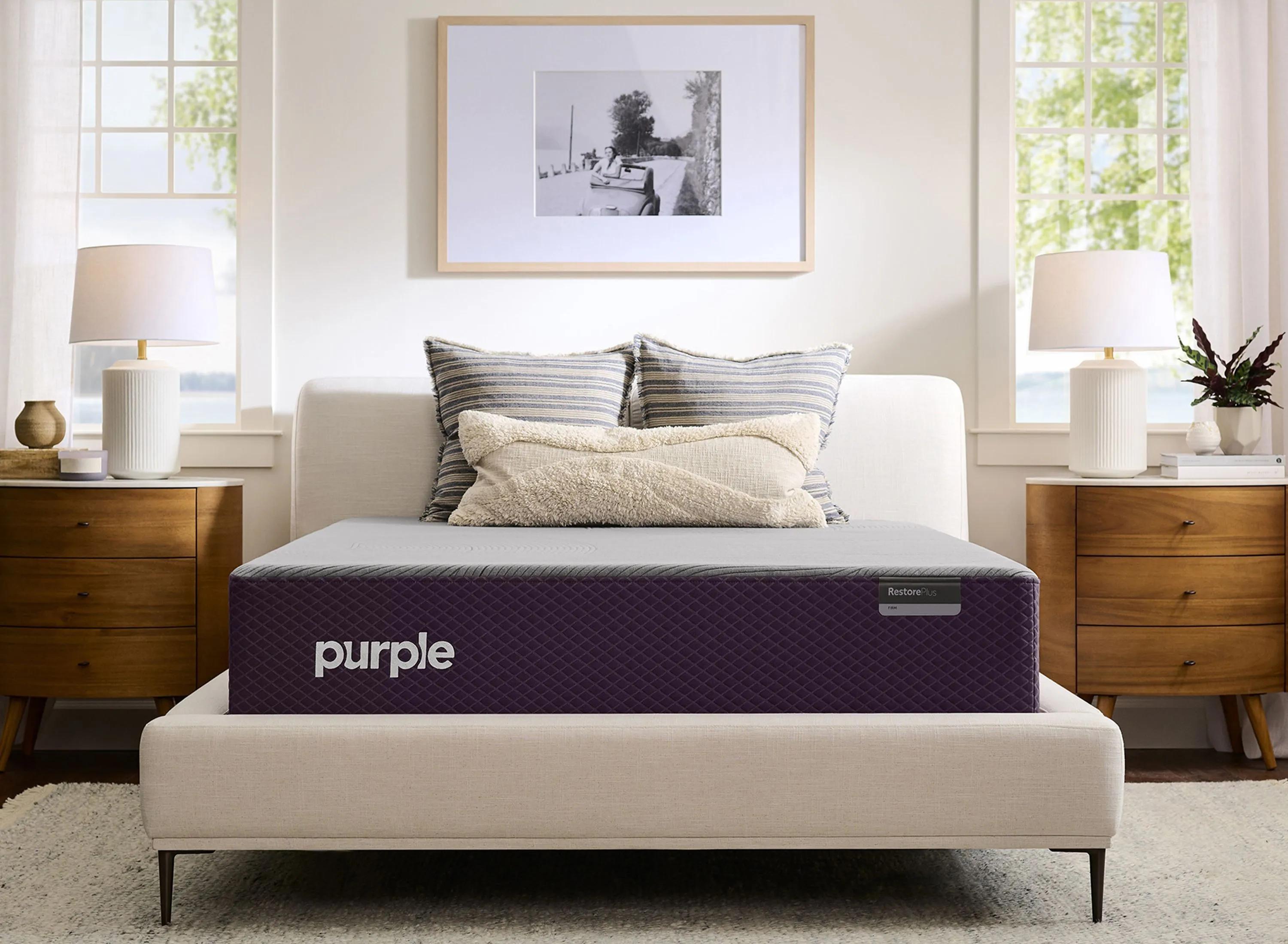 Purple RestorePlus Firm Hybrid Mattress - Split King