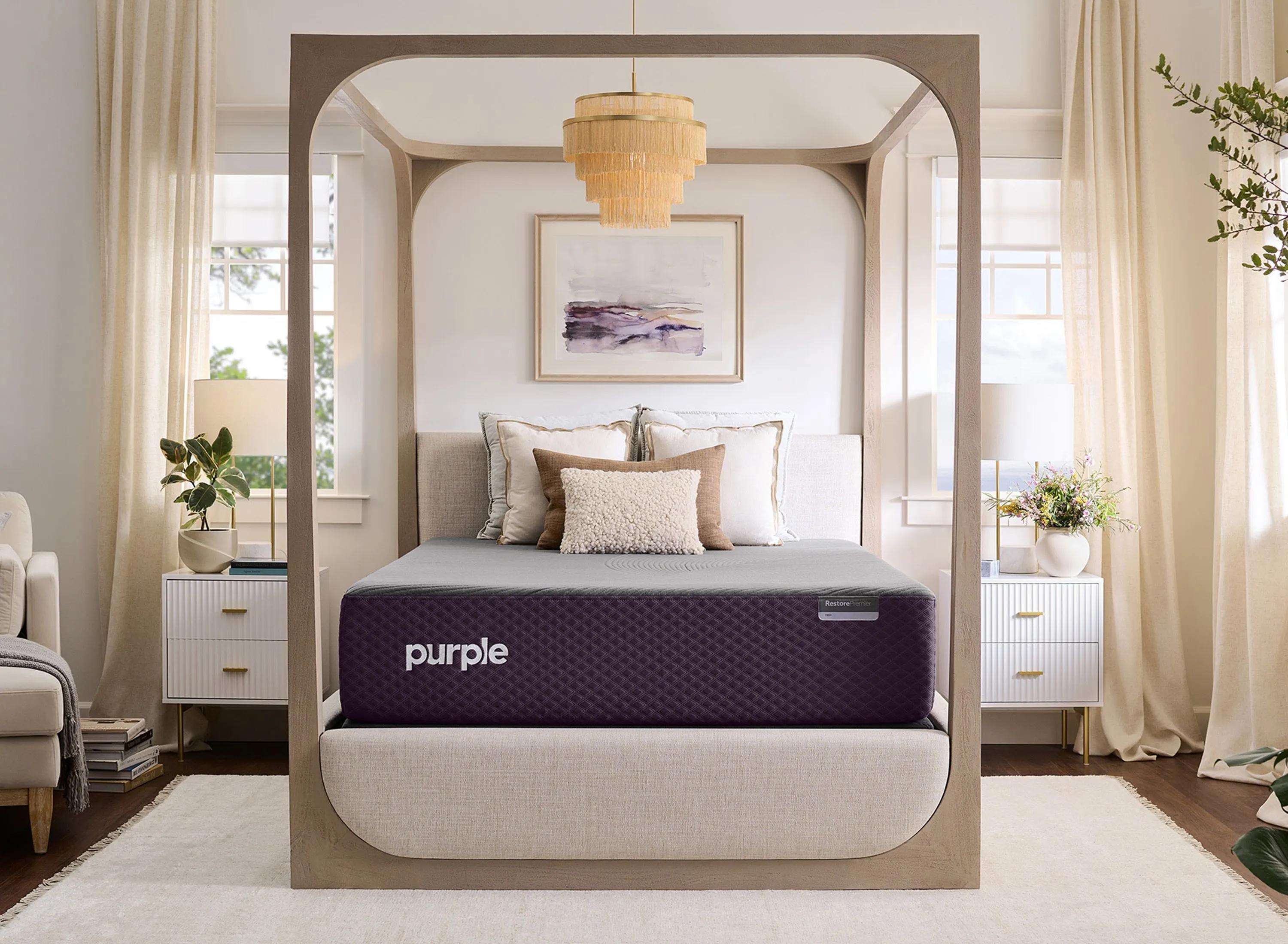 482243871 Purple RestorePremier Soft Hybrid Mattress - Split sku 482243871