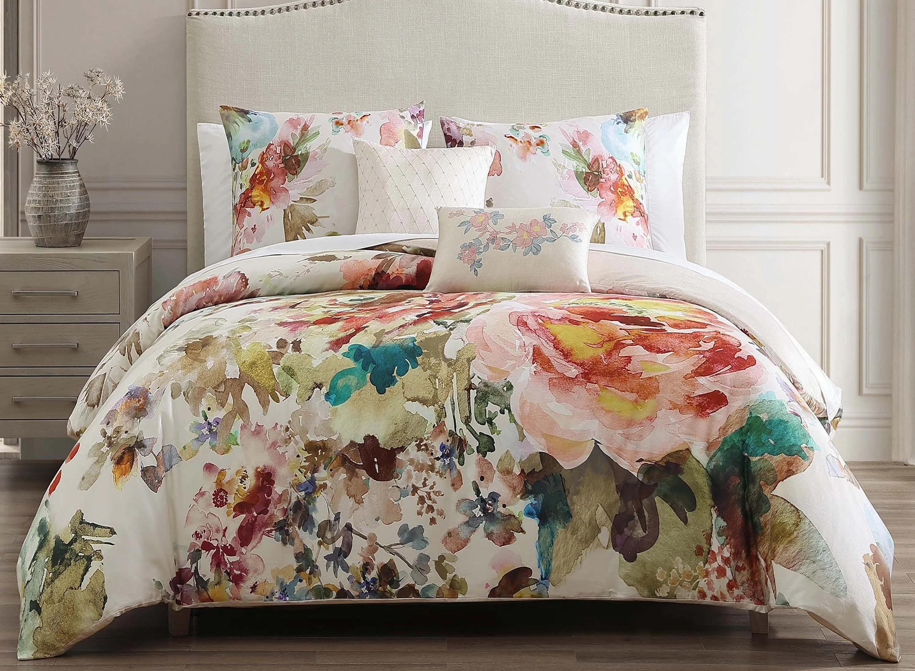 Bebejan Antique Flowers 5-pc. Reversible Comforter Set