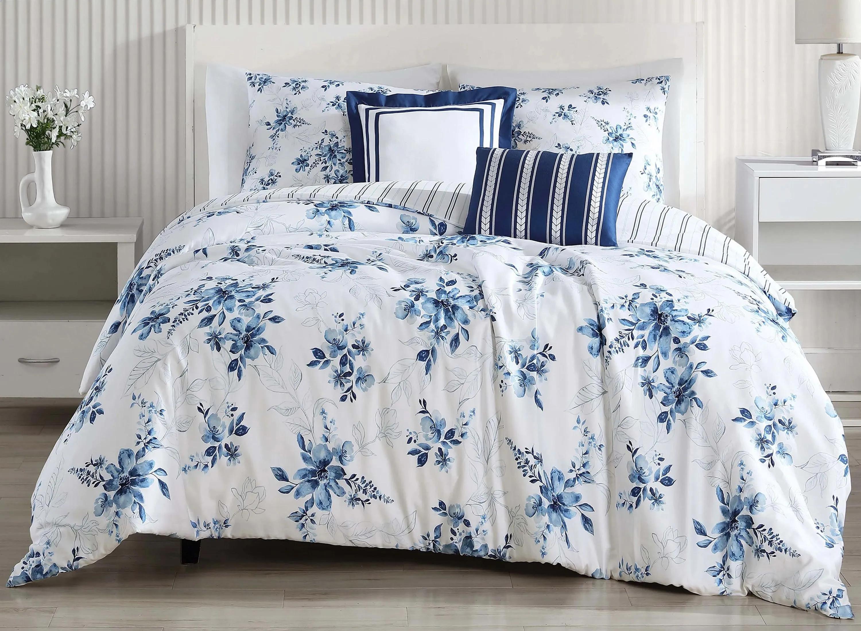 Bebejan Blue Art 5-pc. Reversible Comforter Set
