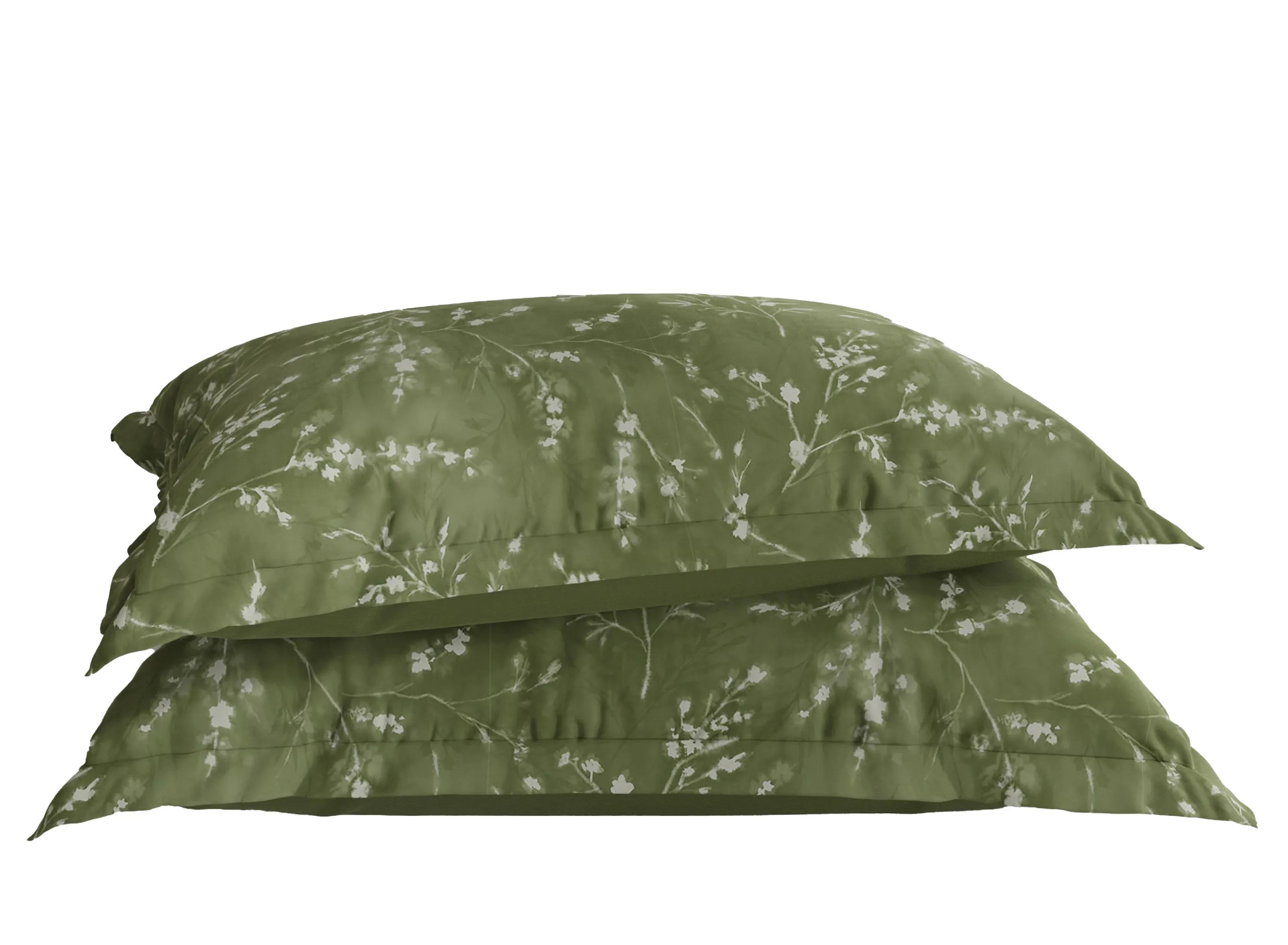 PureCare Floral Press Pillow Sham Set - Euro