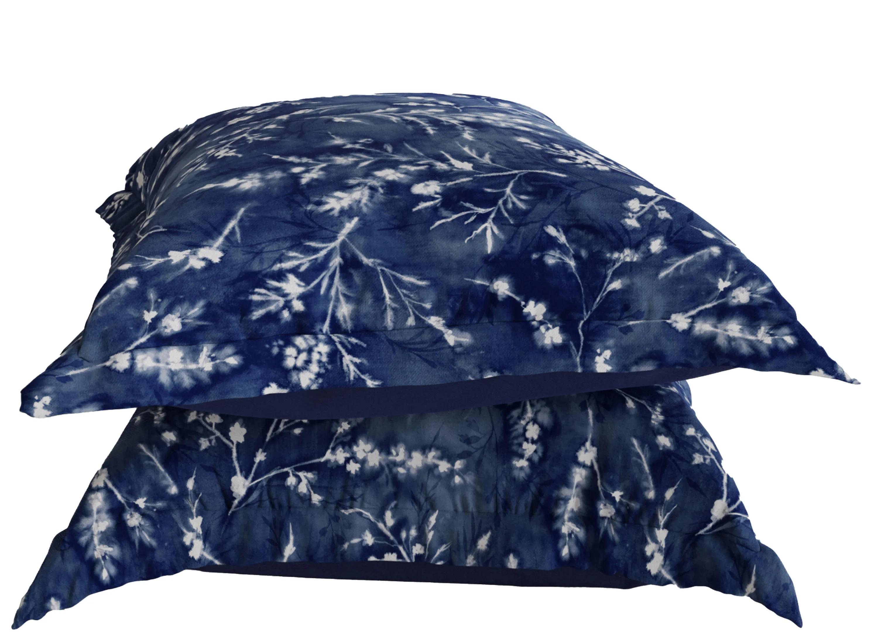 PureCare Floral Press Pillow Sham Set - Euro