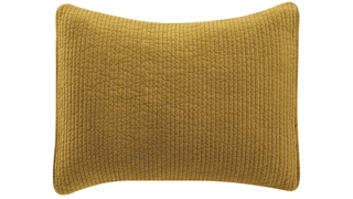 Stonewashed Cotton Velvet Quilted Pillow Sham