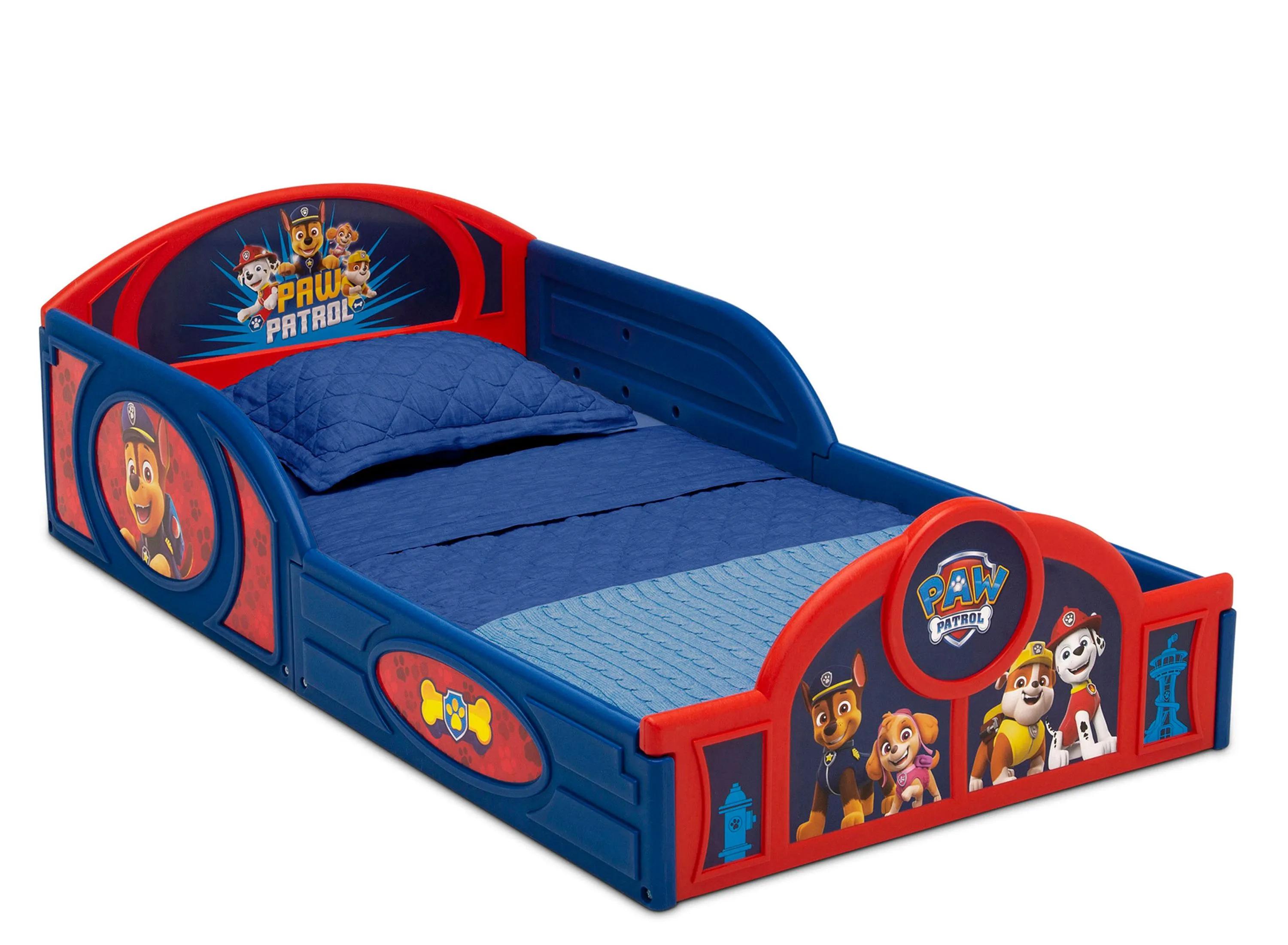 Nick Jr. PAW Patrol Sleep and Play Toddler Bed with Attached Guardrails by 
