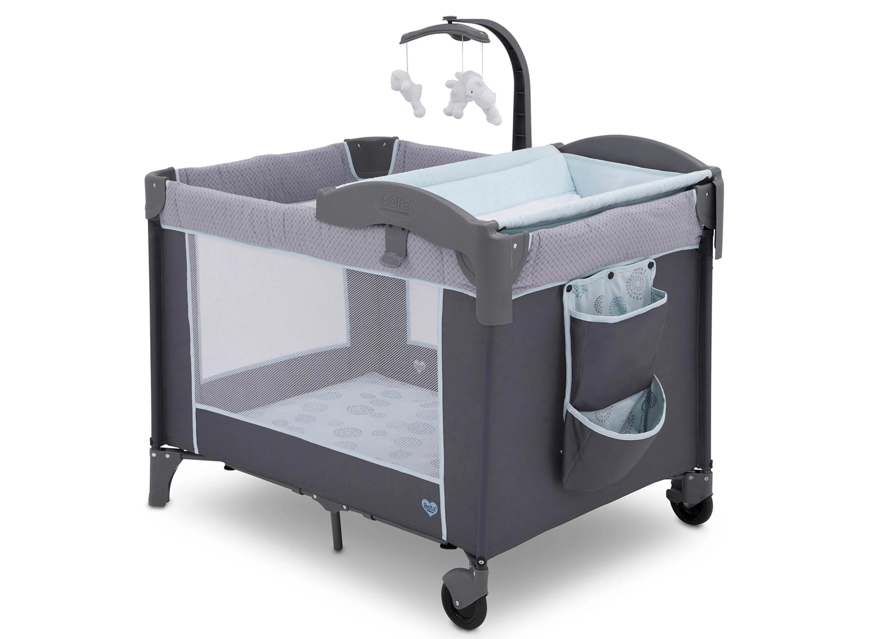 LX Deluxe Portable Baby Play Yard With Removable Bassinet and Changing Tabl