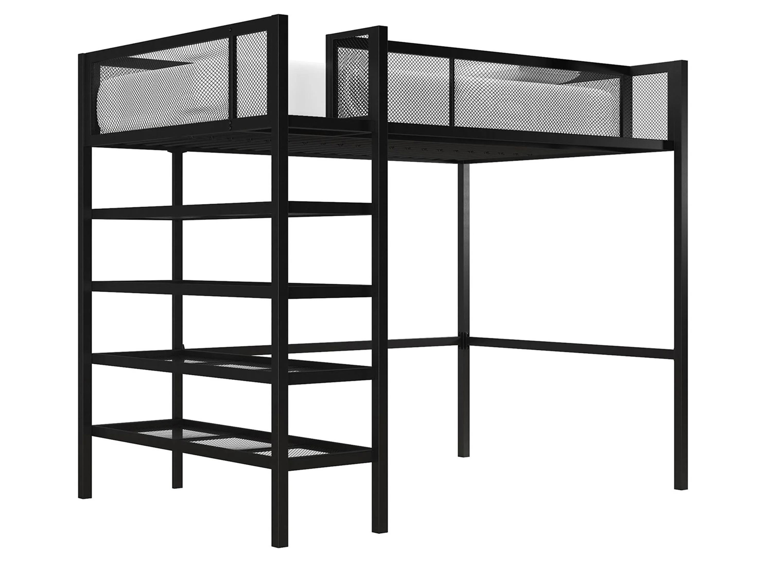 500115970 DHP Bloom Storage Loft Bed with Bookcase sku 500115970