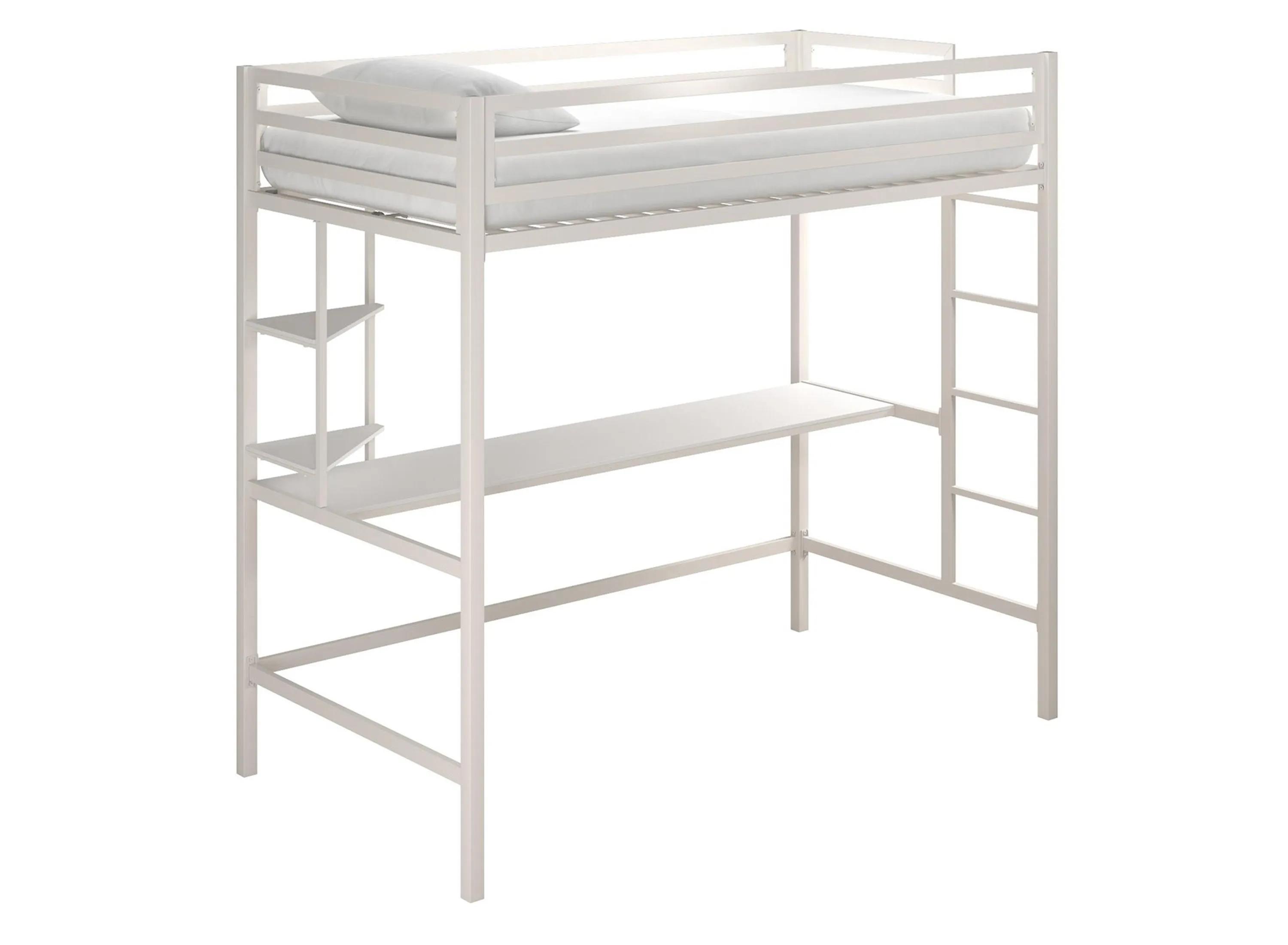 500143700 Novogratz Maxwell Loft Bed with Desk & Shelves sku 500143700