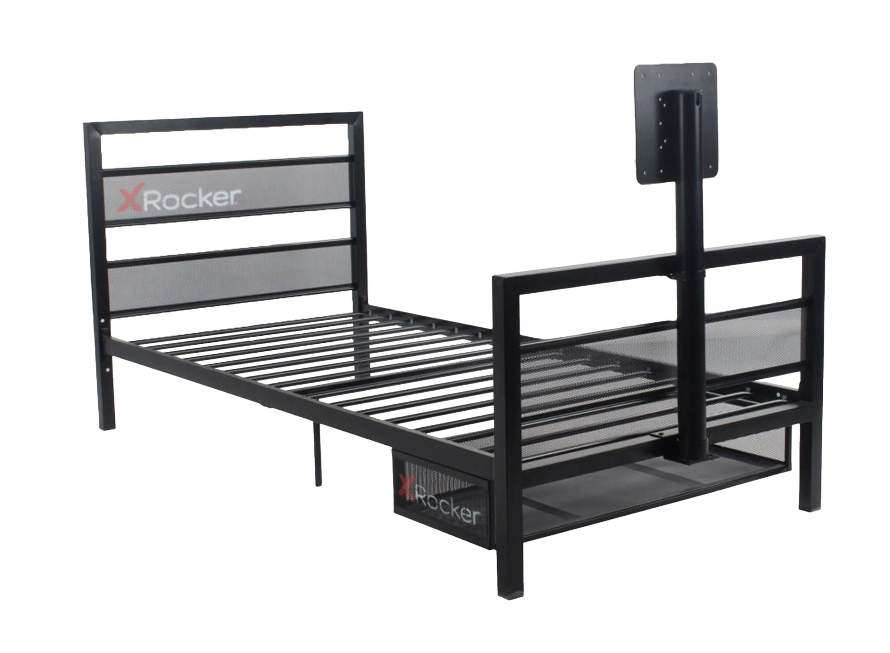 X Rocker Basecamp TV Twin Gaming Bed