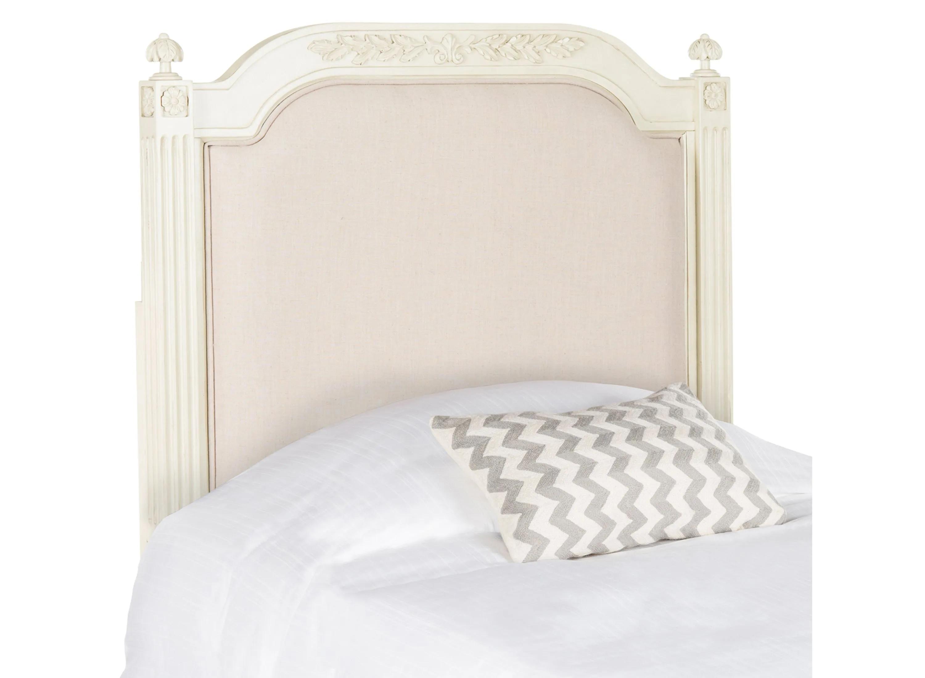 Rustic Wood Upholstered Headboard