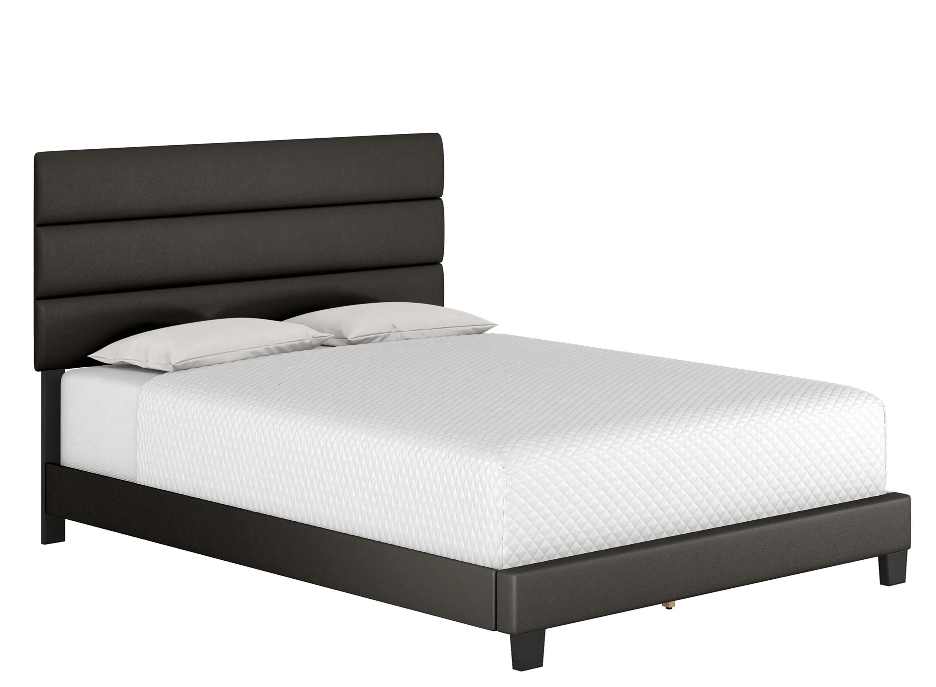 Parker Faux Leather Platform Bed