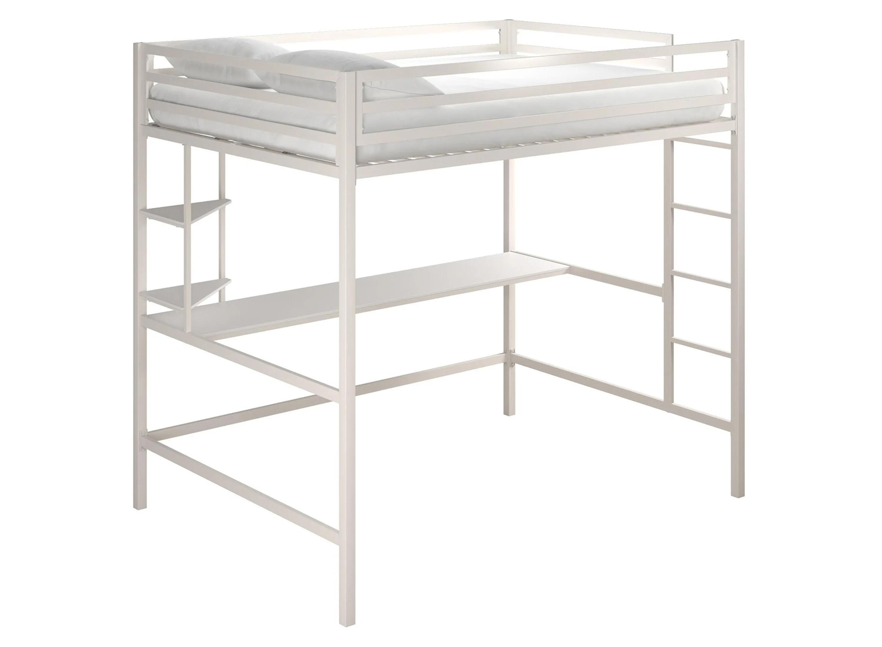 Novogratz Maxwell Loft Bed with Desk & Shelves