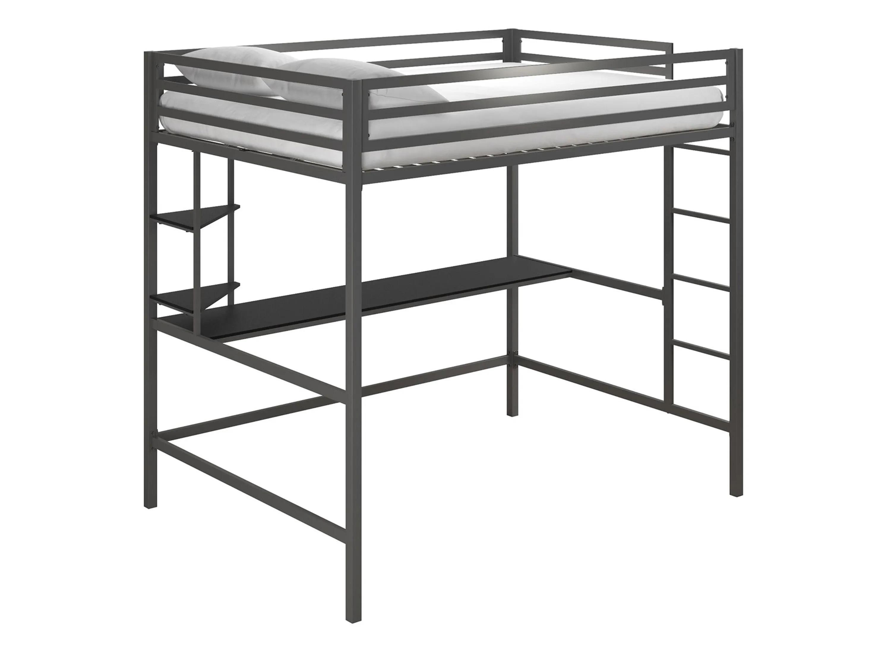 Novogratz Maxwell Loft Bed with Desk & Shelves