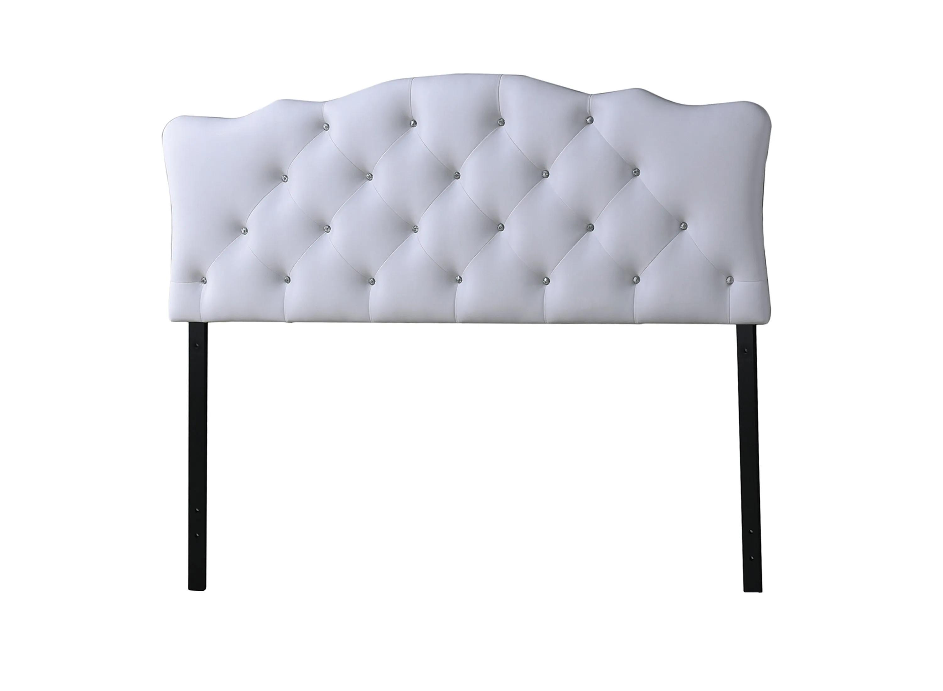 503215990 Rita Faux Leather Upholstered Button-tufted Scallo sku 503215990