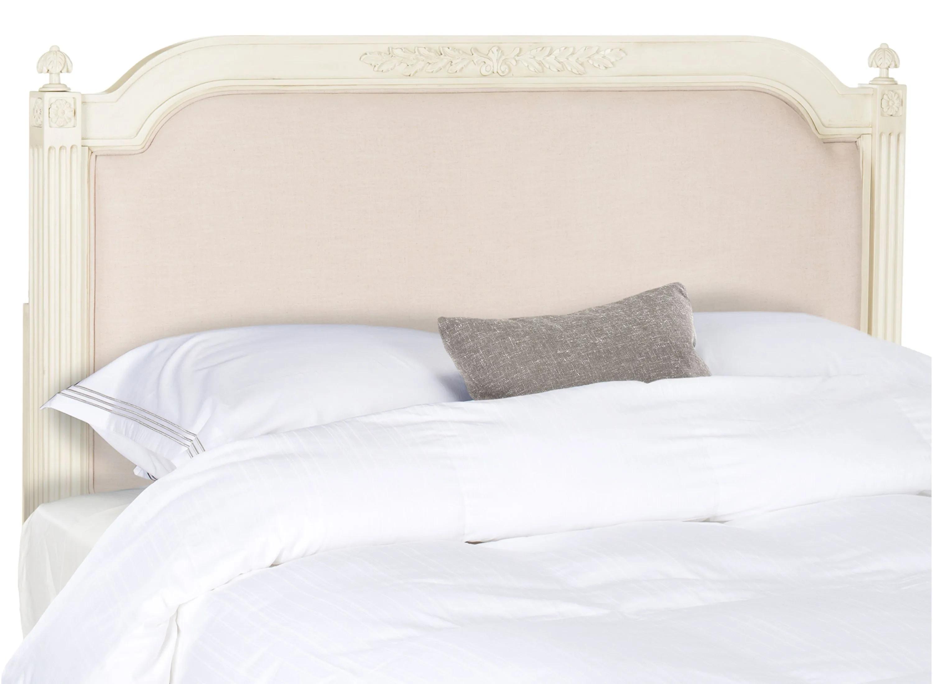 Rustic Wood Upholstered Headboard