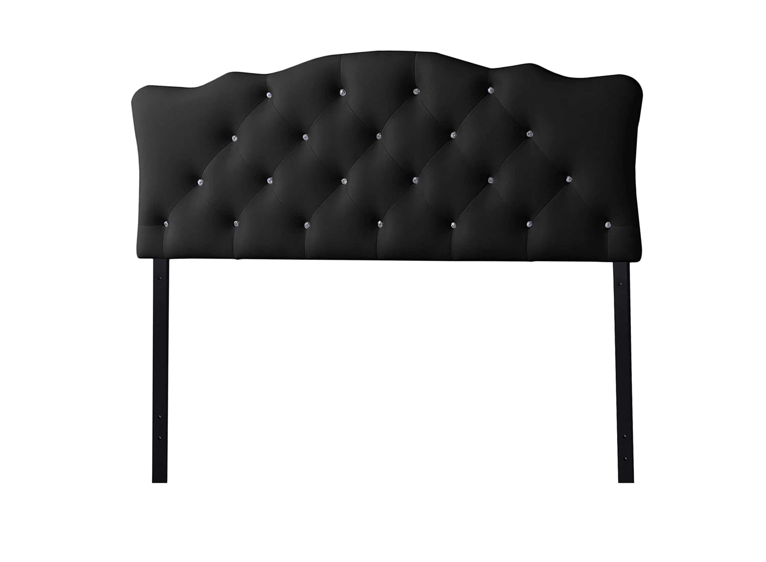 Rita Faux Leather Upholstered Button-tufted Scalloped Headboard