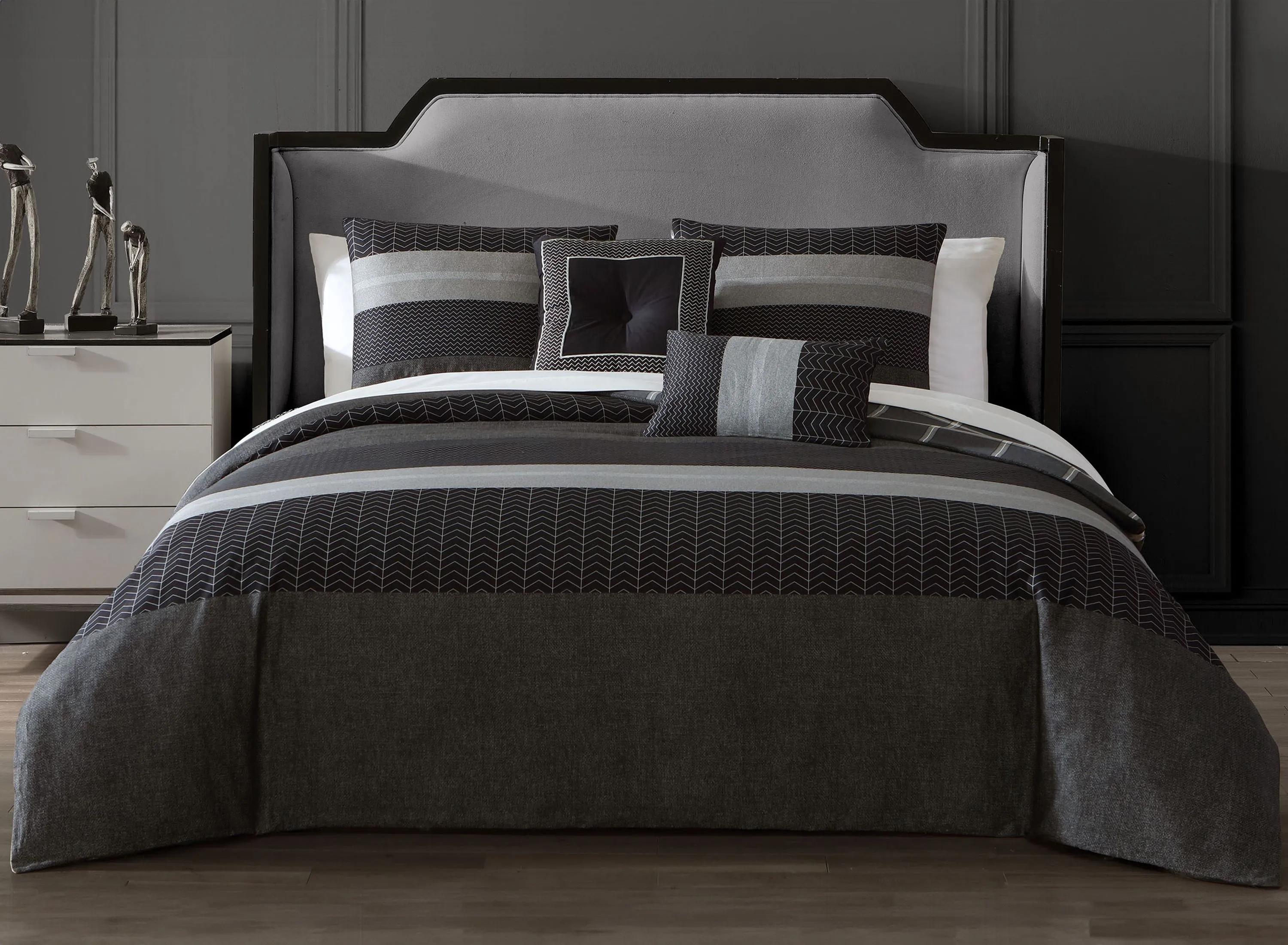 Bebejan Kyle Black 5-pc. Reversible Comforter Set