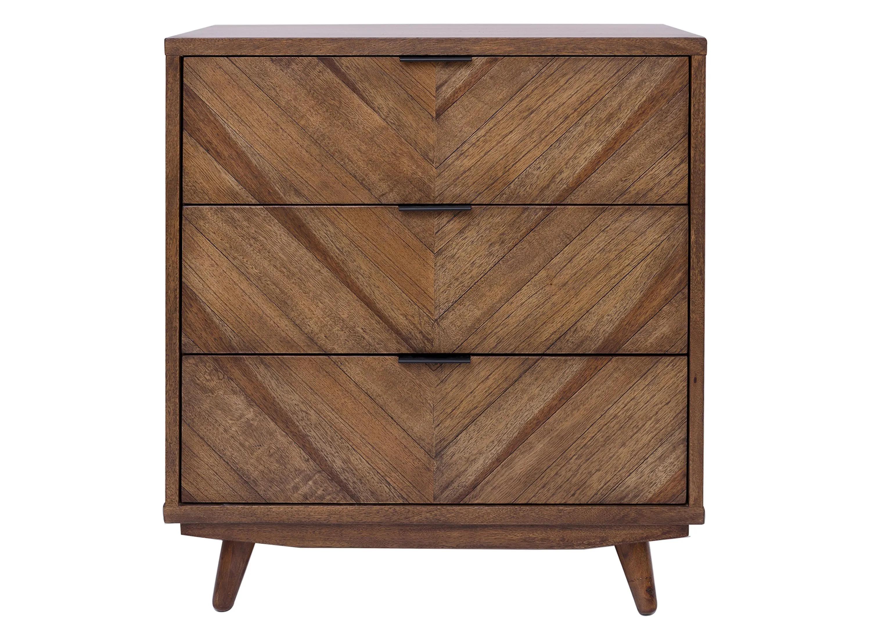 Piero Chevron 3-Drawer Chest