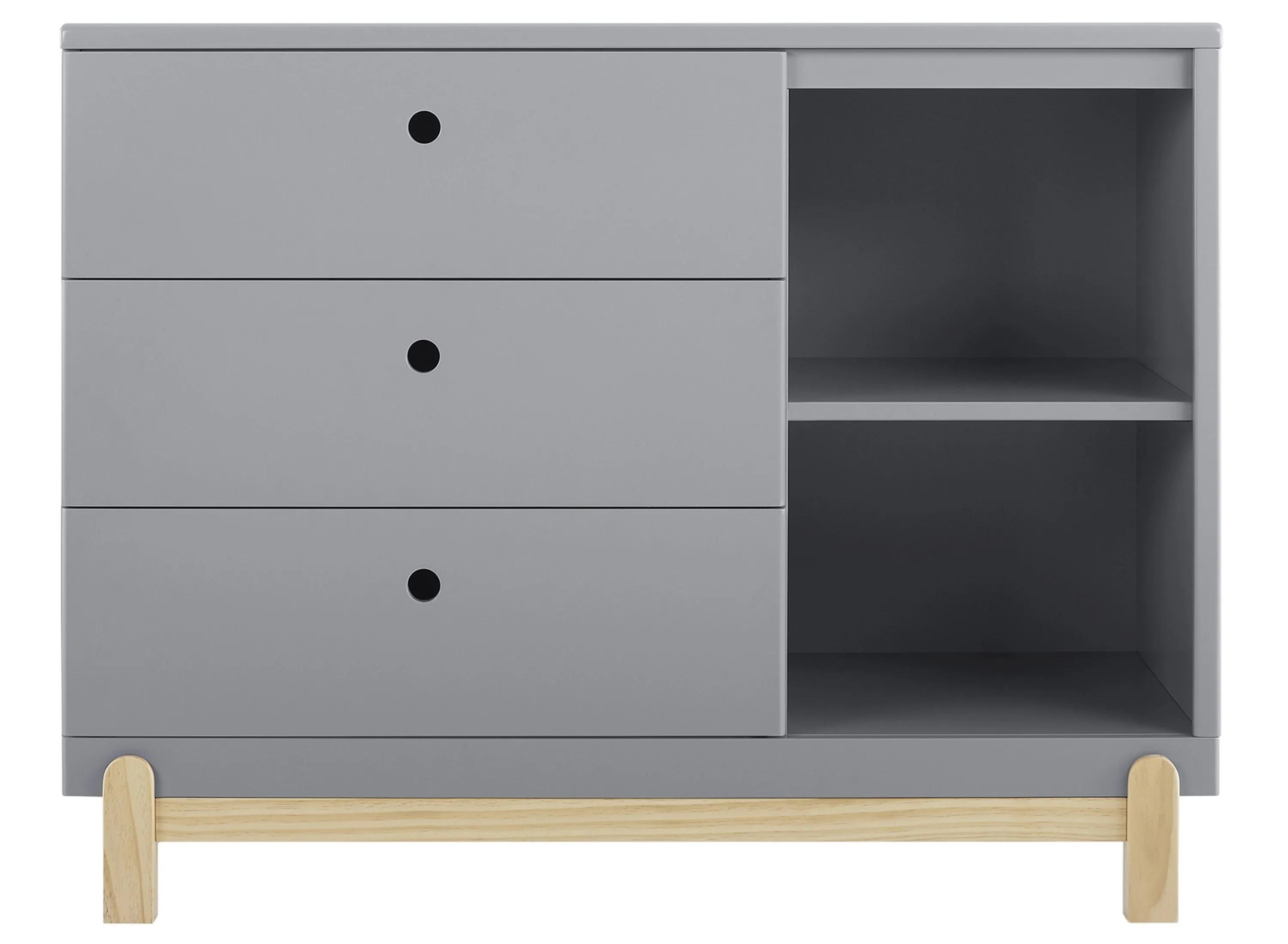 Poppy 3-Drawer Dresser with Cubbies by Delta Children