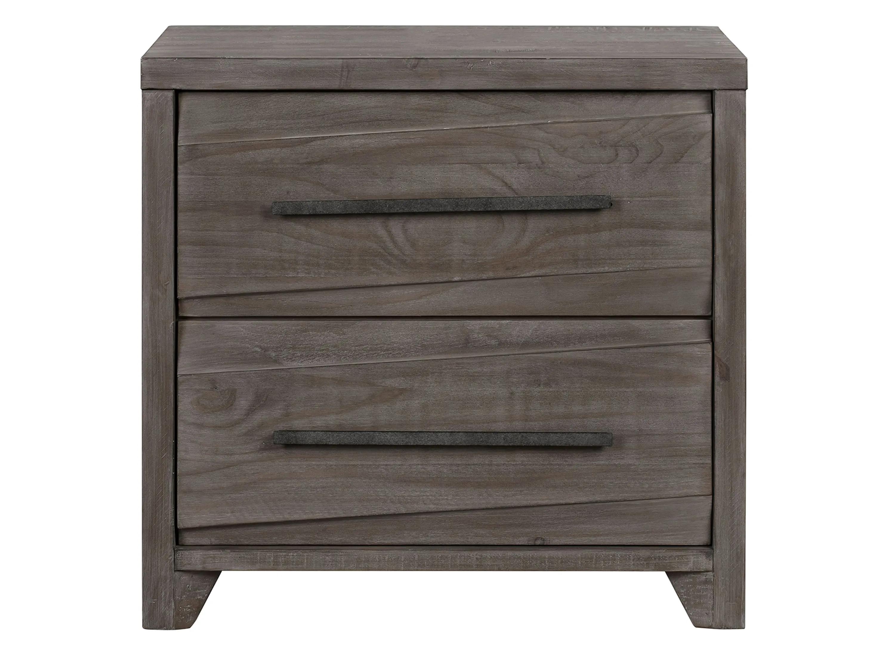 Hearst Solid Wood Two Drawer Nighstand