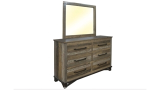 Loft Brown 6 Drawer Dresser