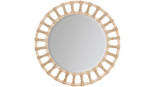 Retreat Pole Rattan Accent Mirror