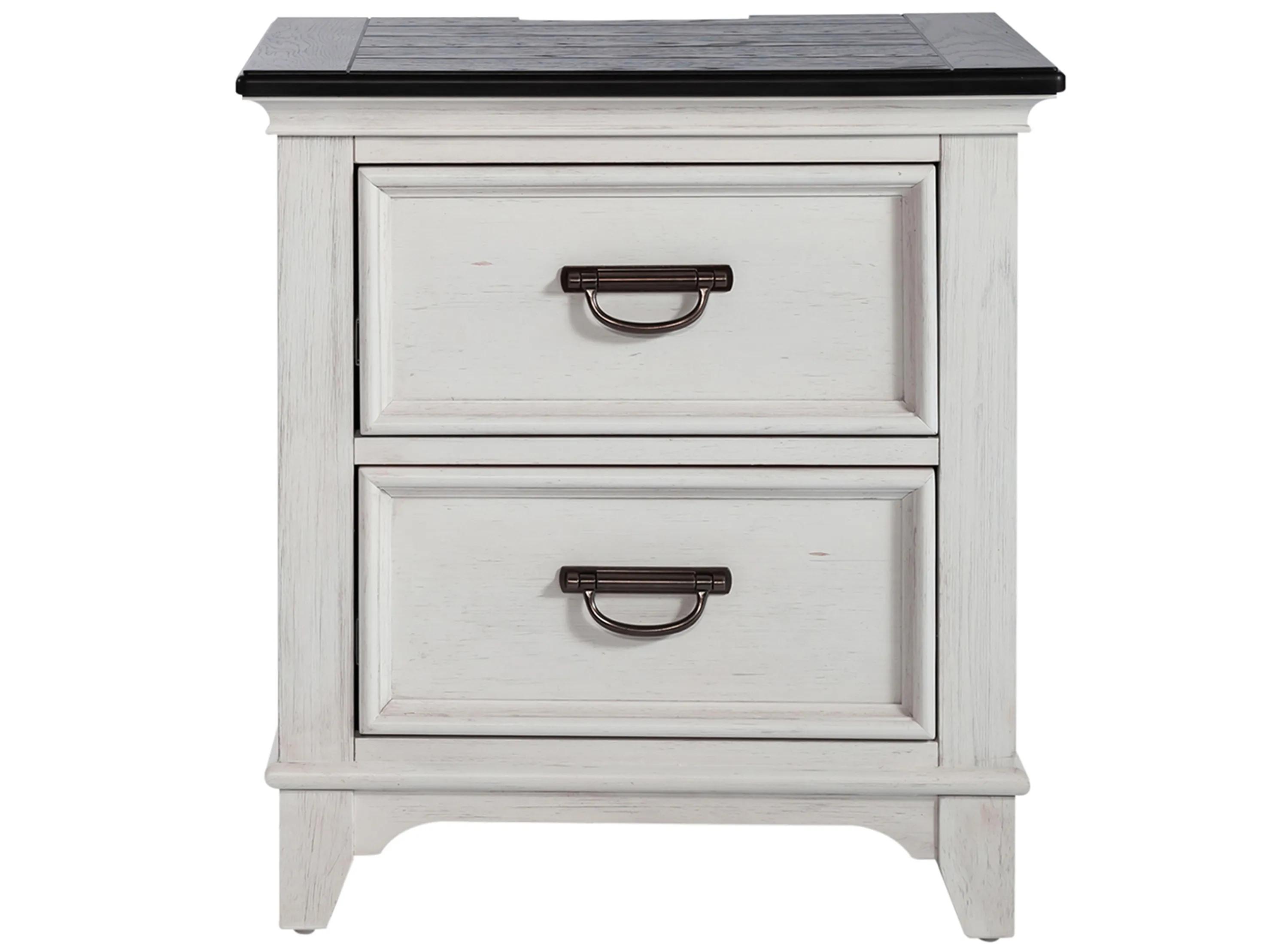 Shelby Small 2 Drawer Nightstand
