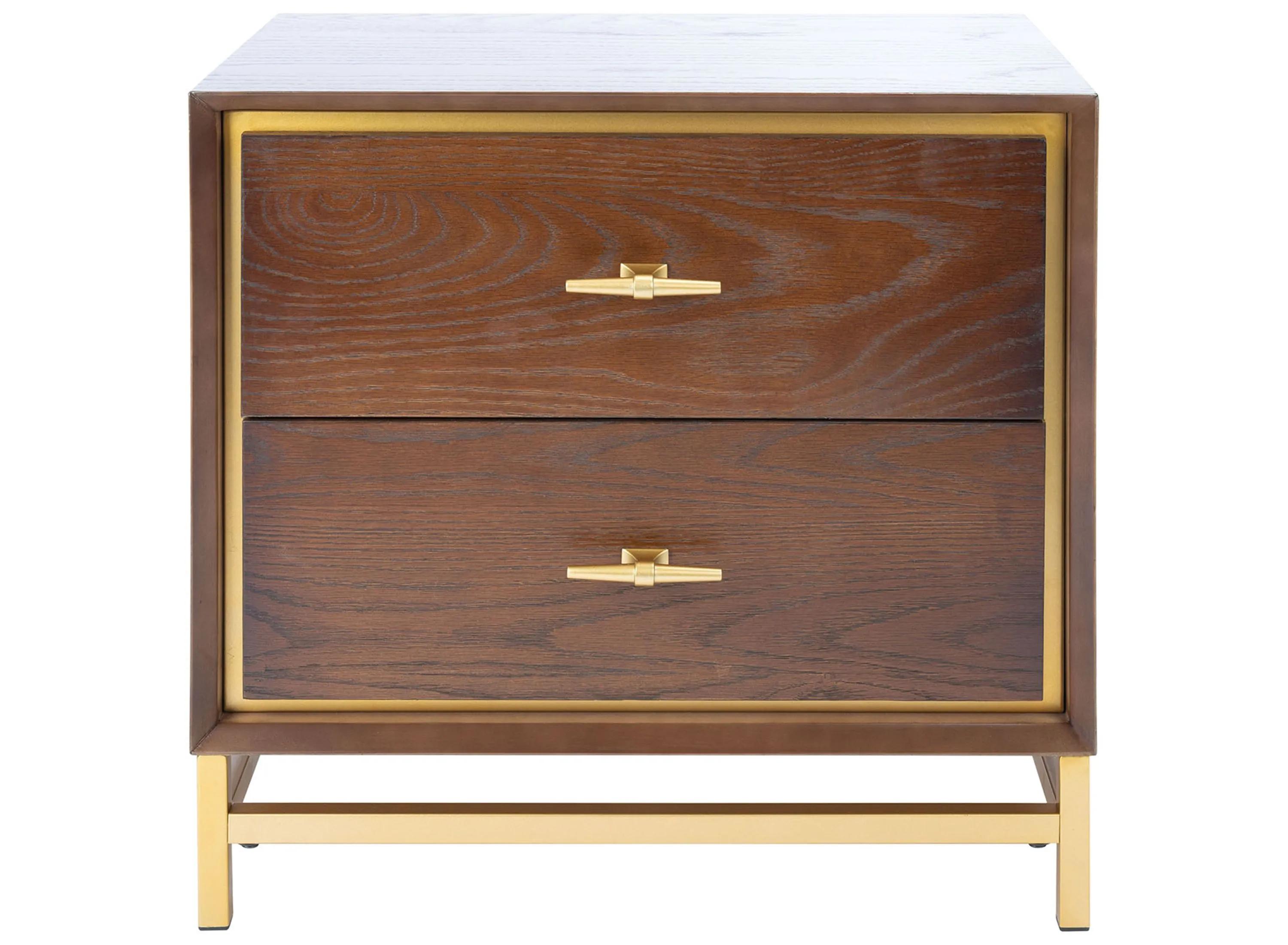 Safavieh Fenno 2-Drawer Nightstand - Brown