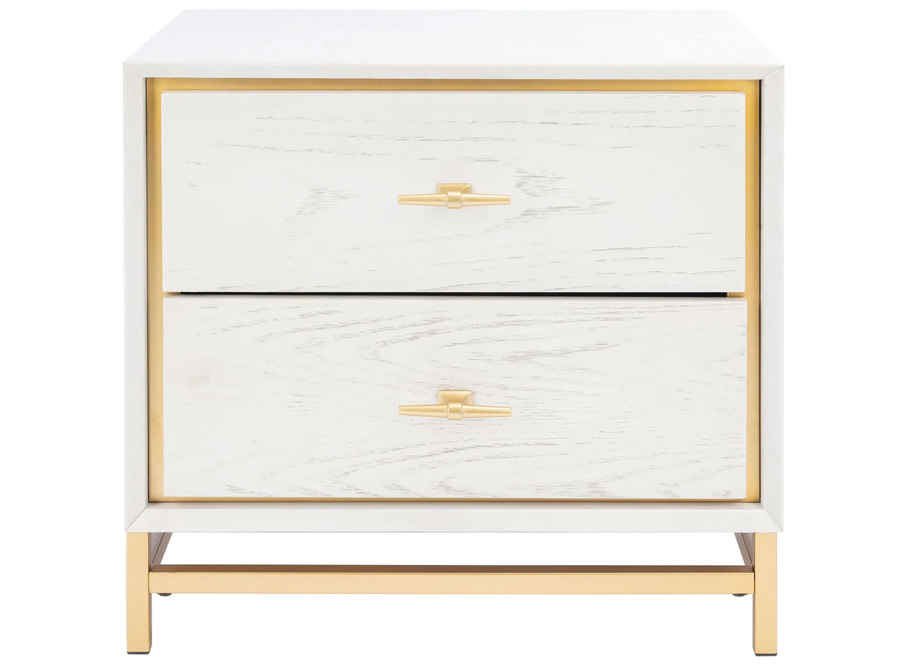 Safavieh Fenno 2-Drawer Nightstand - White