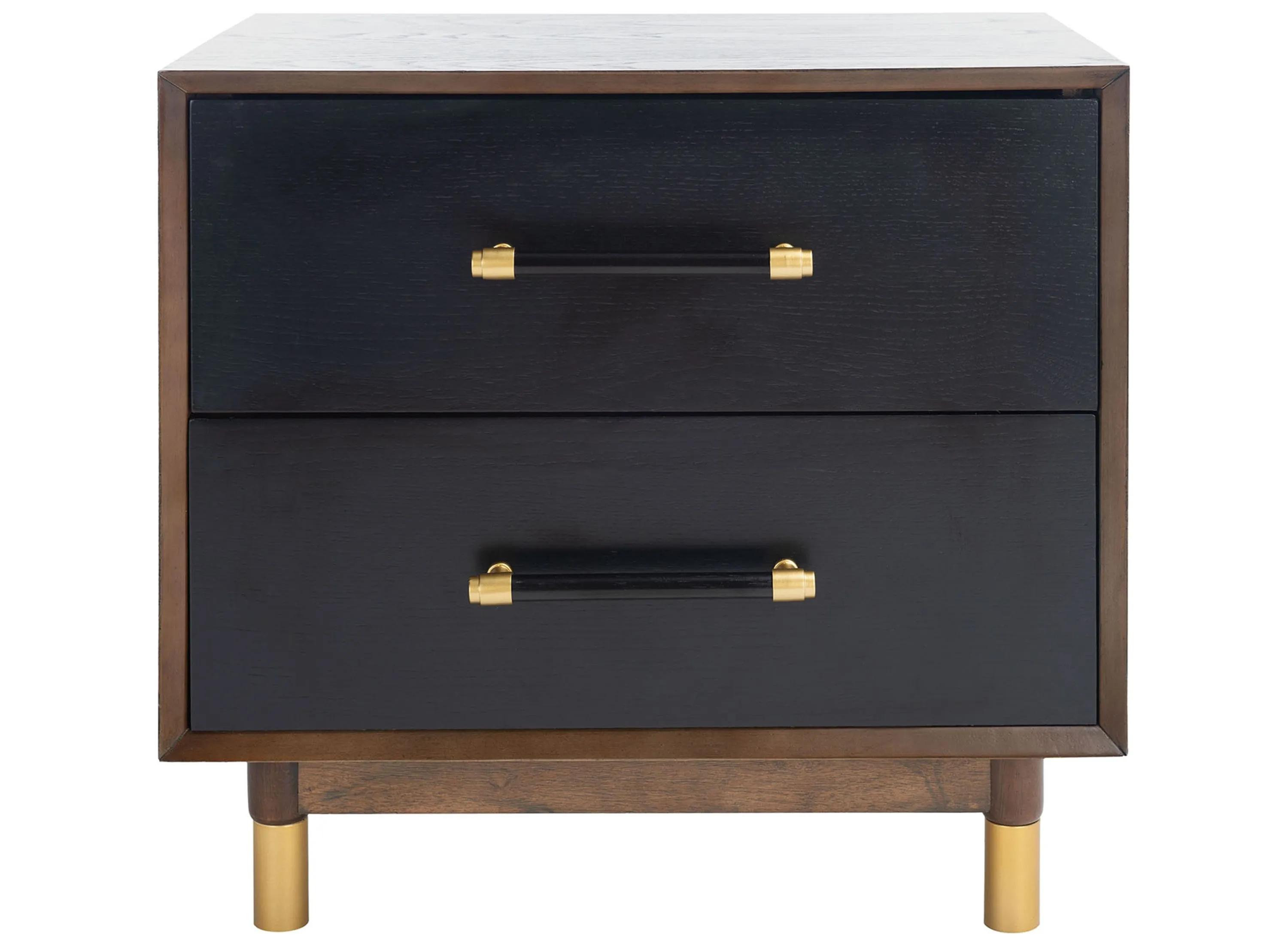Safavieh Justice 2-Drawer Nightstand - Black