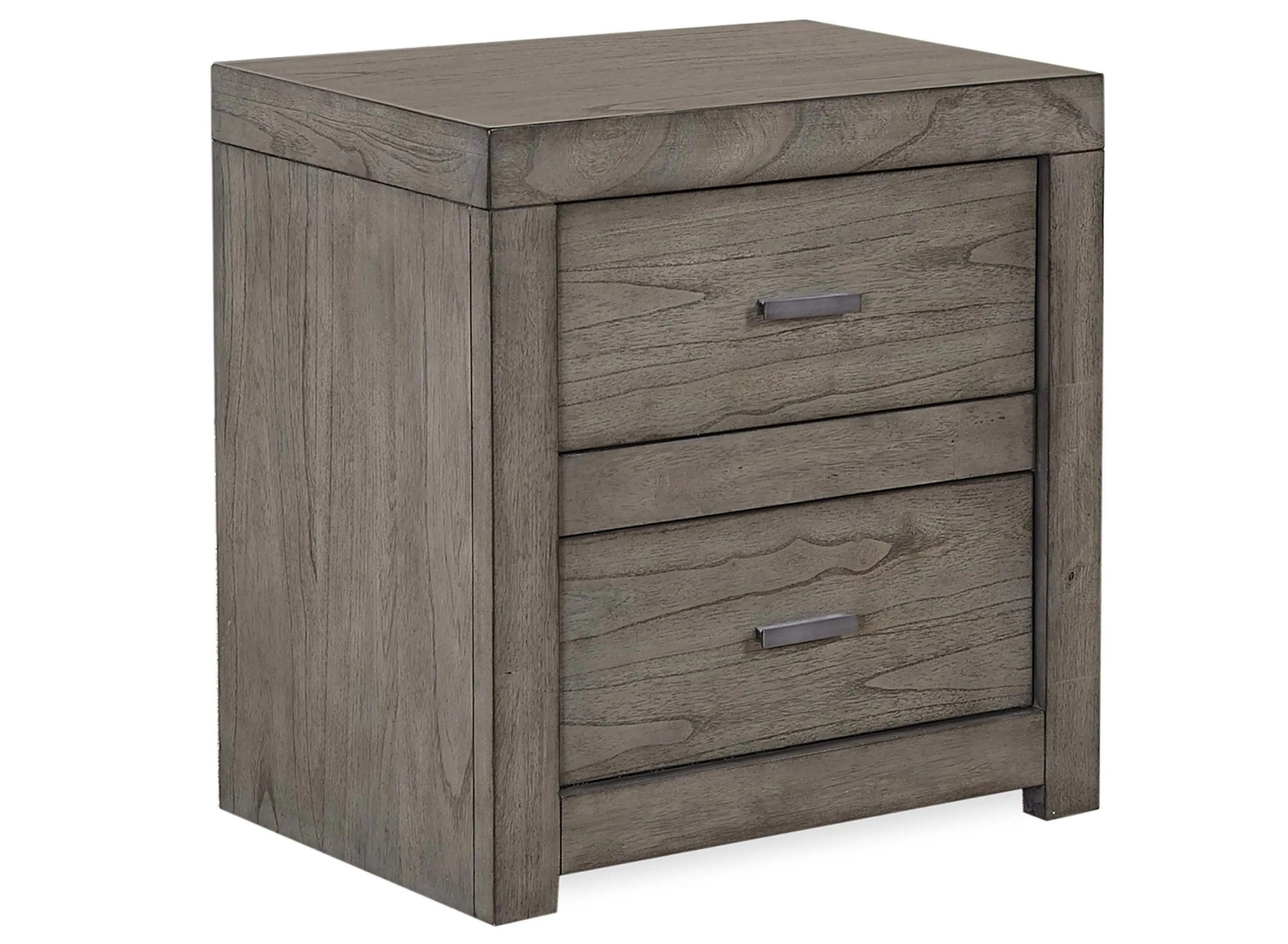 Modern Loft 2 Drawer Nightstand